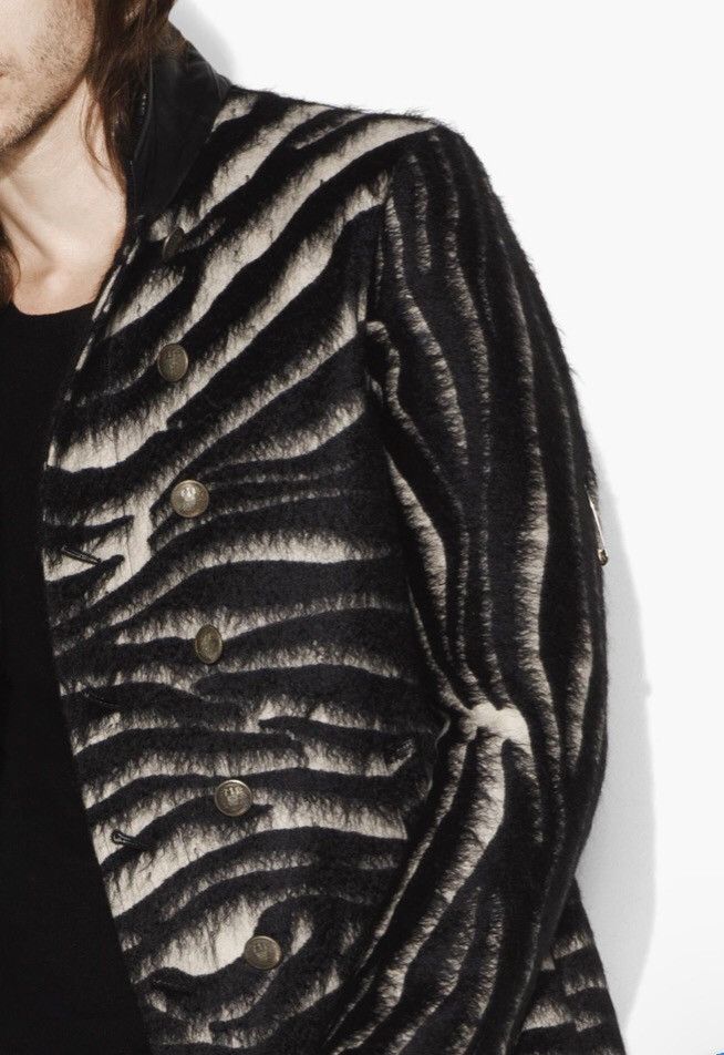 John Varvatos Wool & Mohair Zebra coat size 38 Size US M / EU 48-50 / 2 - 3 Thumbnail