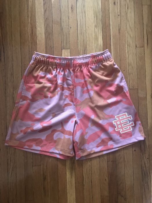 Eric Emanuel Orange Camo shorts | Grailed