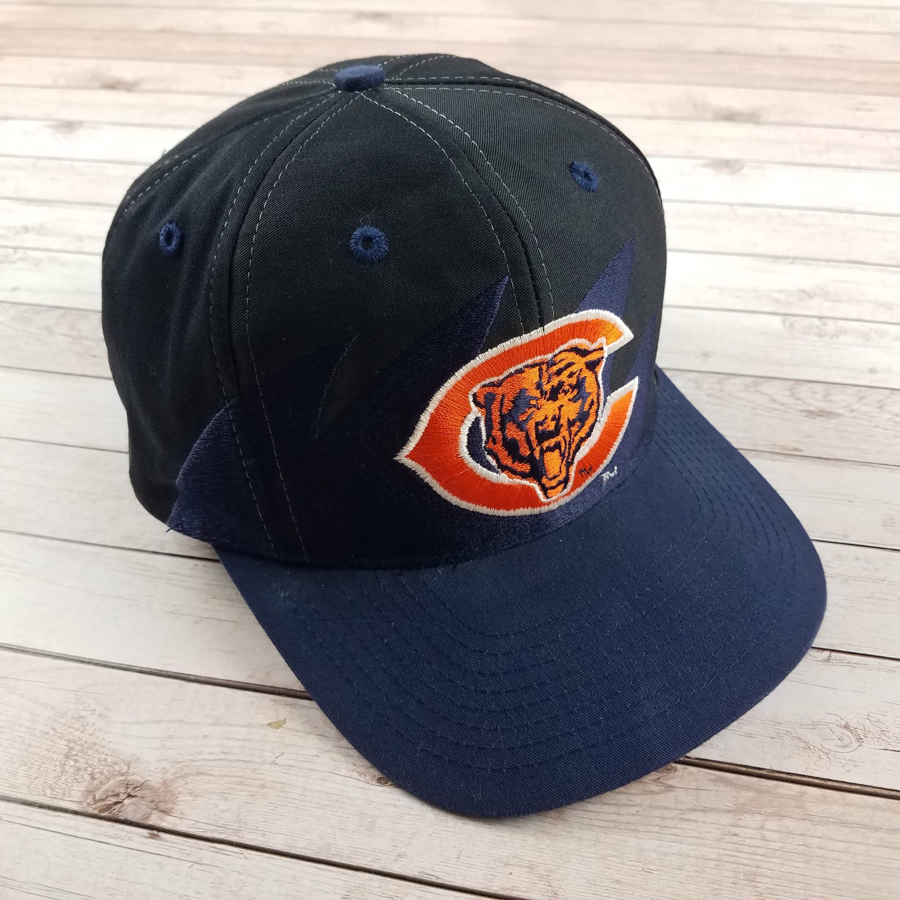 Rare VTG 90's Logo Athletic NFL Chicago Bears Sharktooth Snapback Hat NM  Cond!