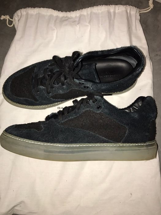 Balenciaga Black Distressed low Top Sneaker | Grailed