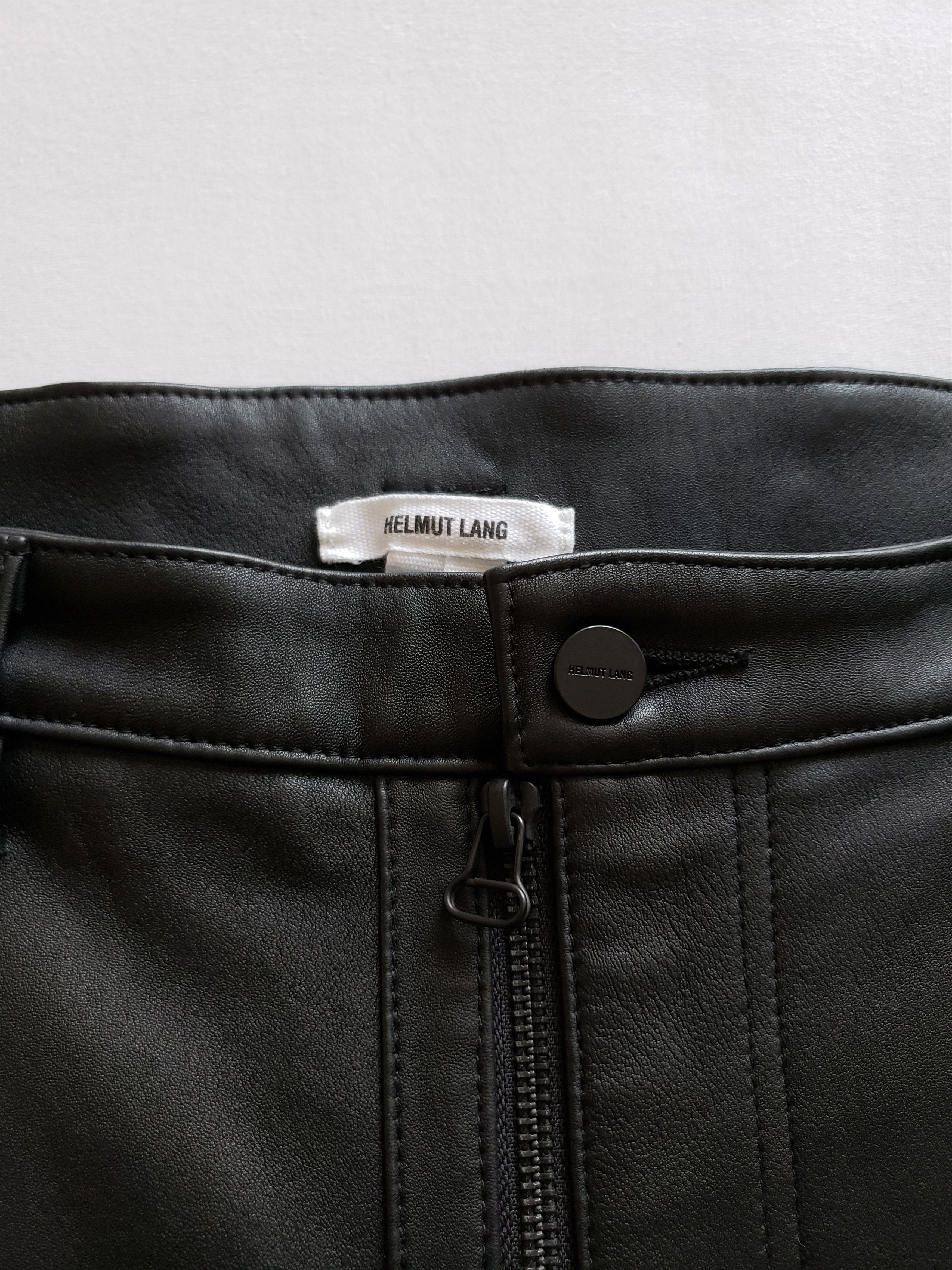 Helmut Lang New H.L $1,795 Leather Moto Pants Size US 33 - 7 Thumbnail