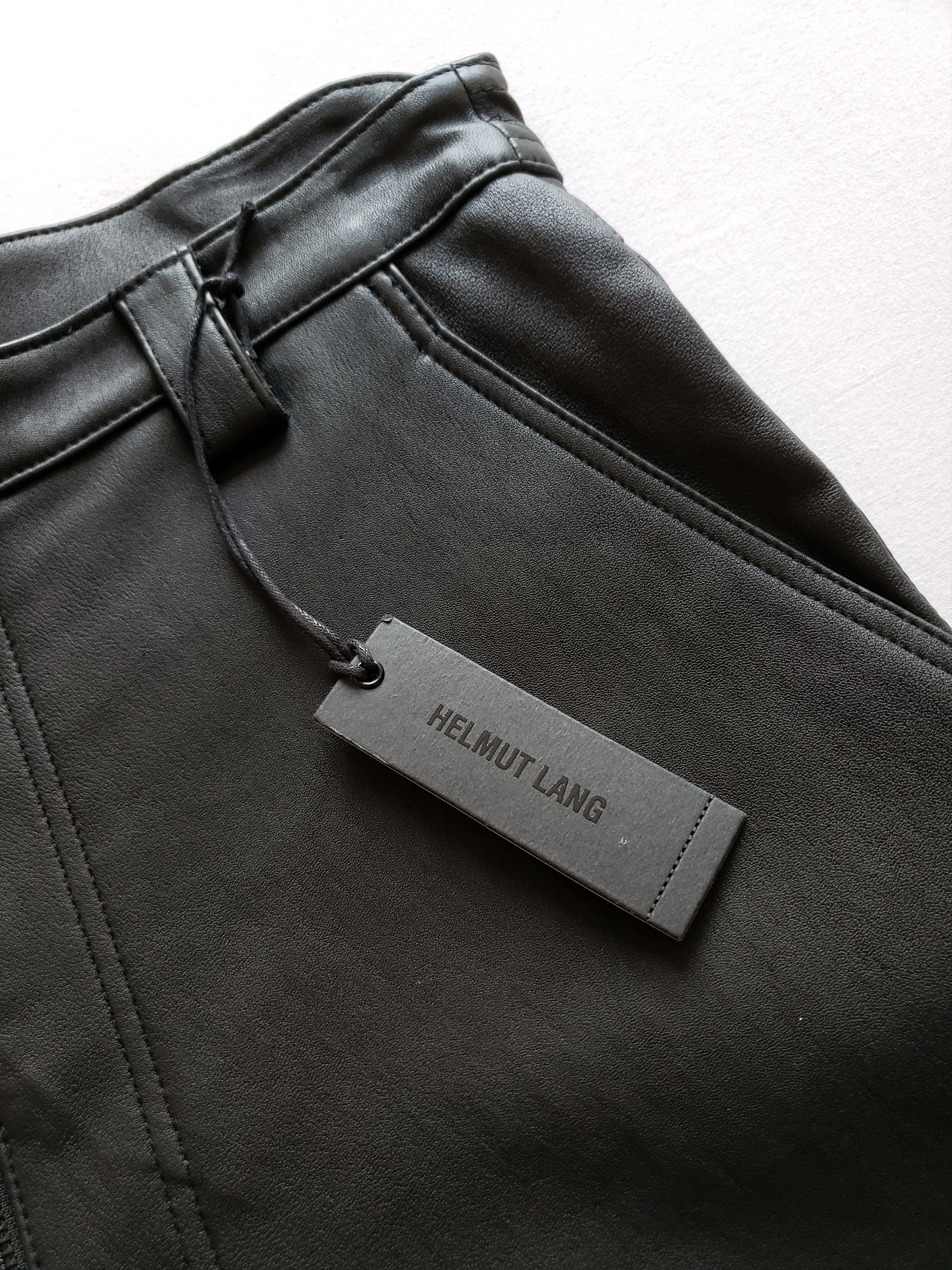 Helmut Lang New H.L $1,795 Leather Moto Pants Size US 33 - 6 Thumbnail