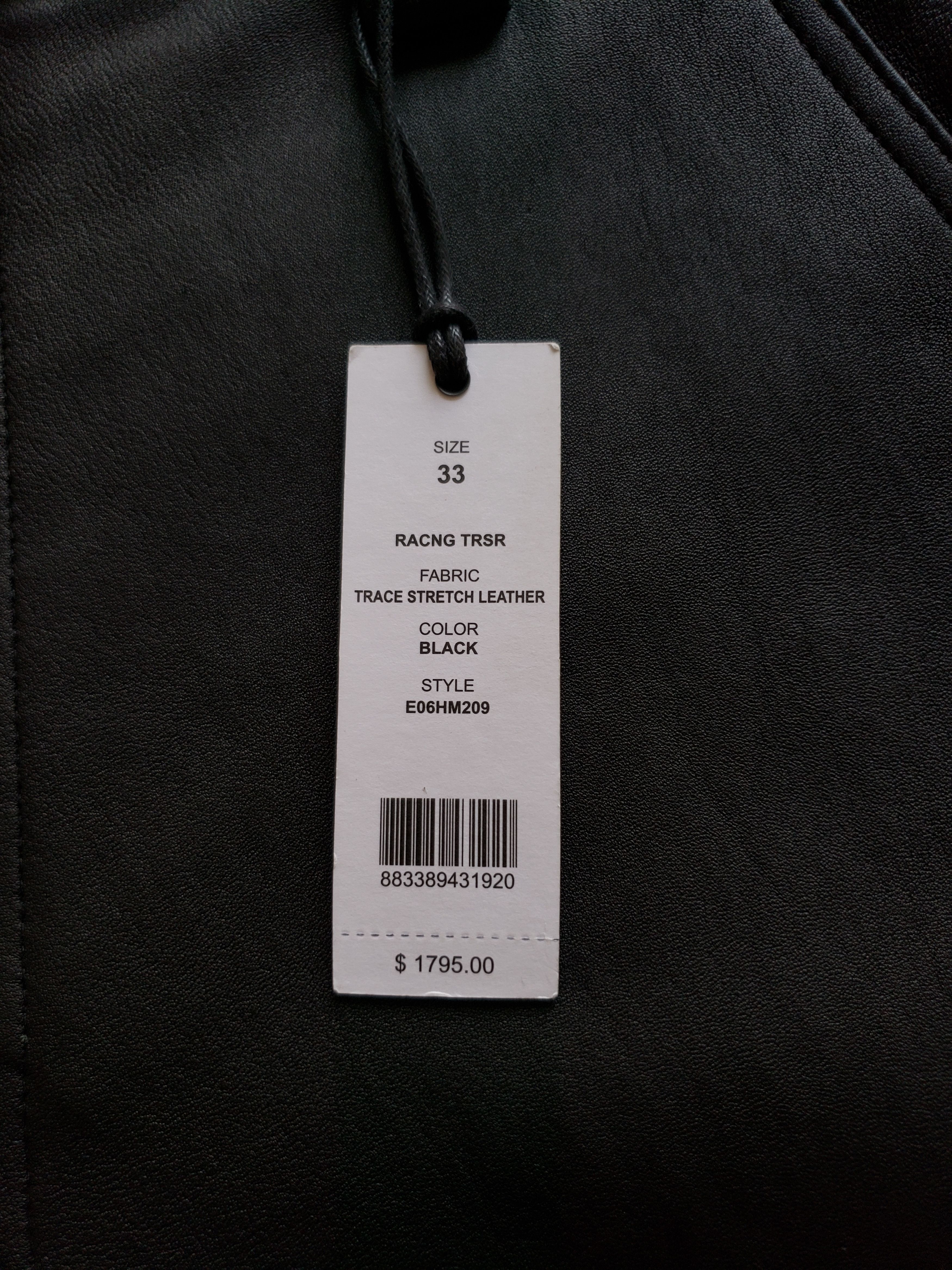 Helmut Lang New H.L $1,795 Leather Moto Pants Size US 33 - 14 Thumbnail