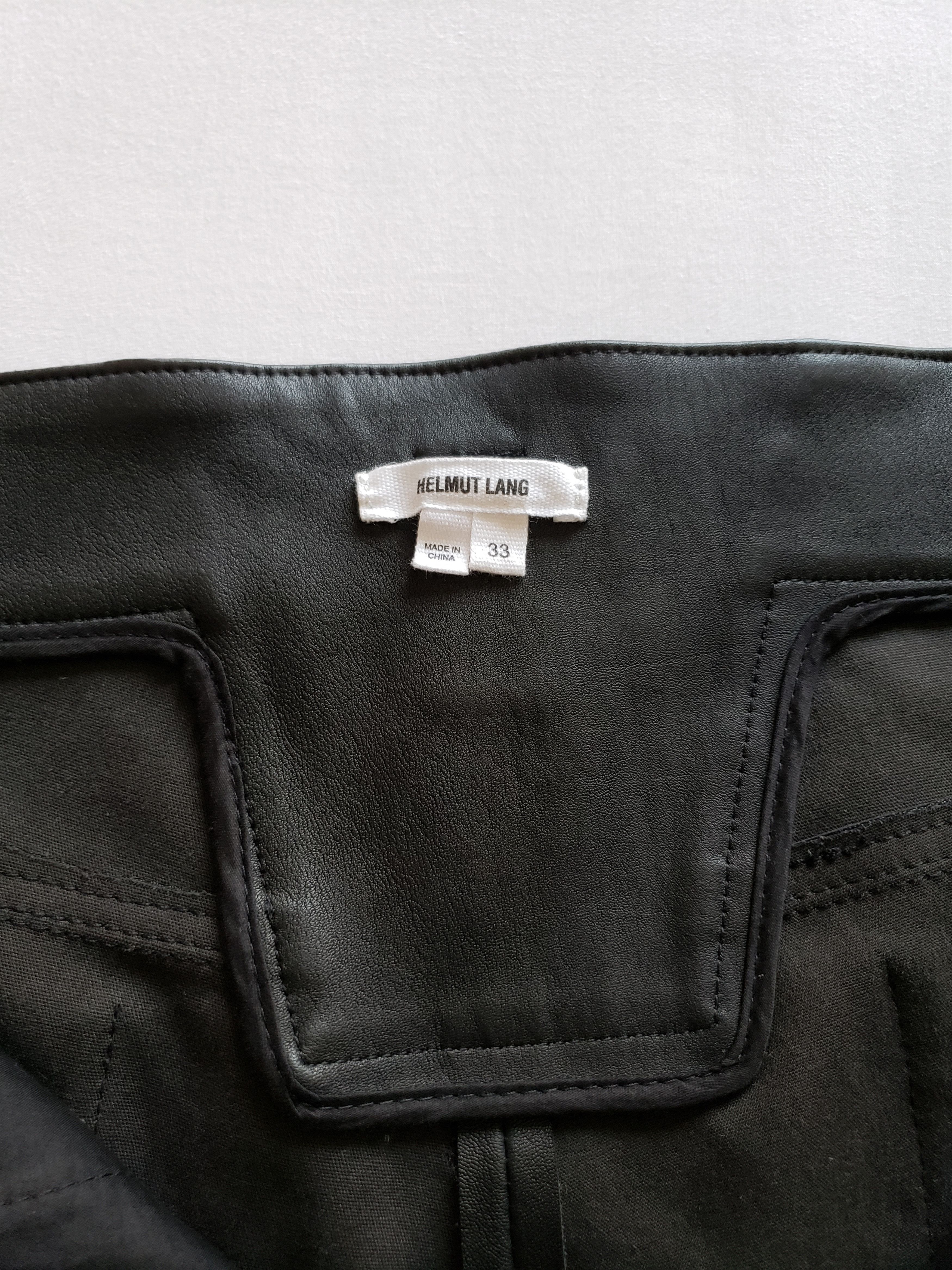 Helmut Lang New H.L $1,795 Leather Moto Pants Size US 33 - 12 Thumbnail
