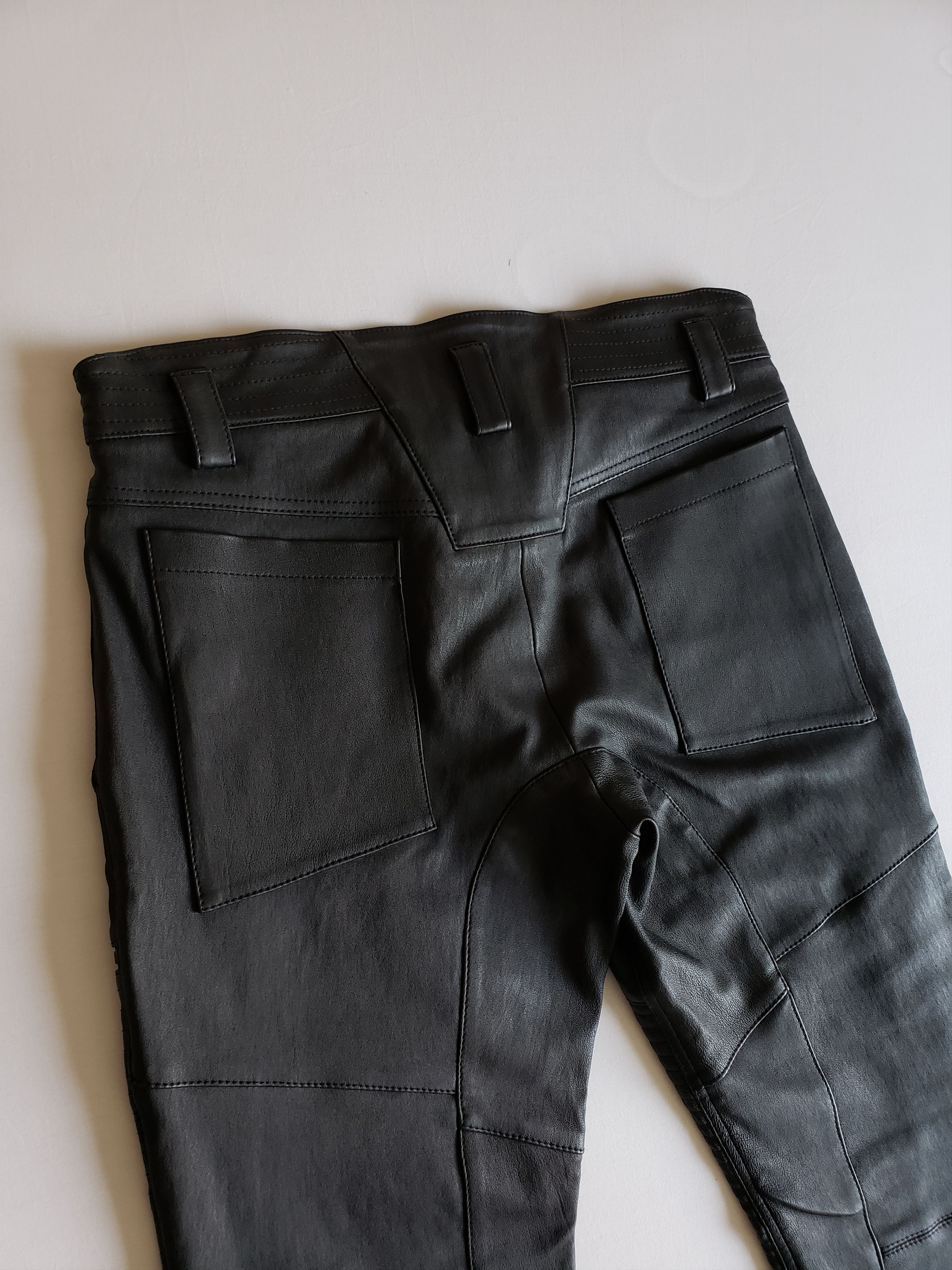 Helmut Lang New H.L $1,795 Leather Moto Pants Size US 33 - 10 Thumbnail