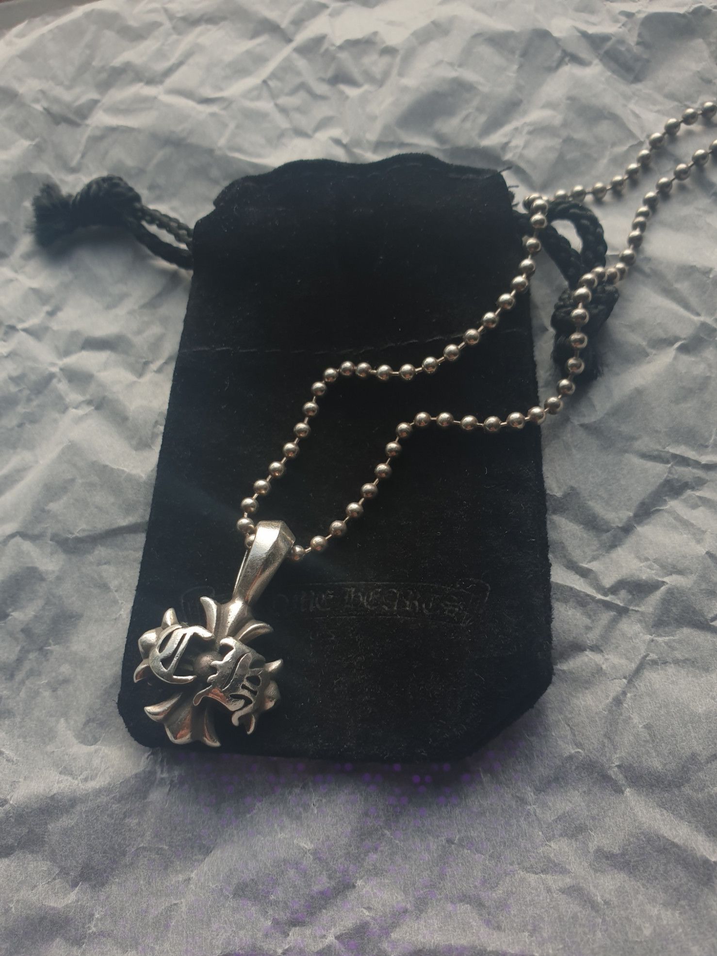 Chrome Hearts *Final Drop* Chrome Hearts CH Plus Necklace | Grailed