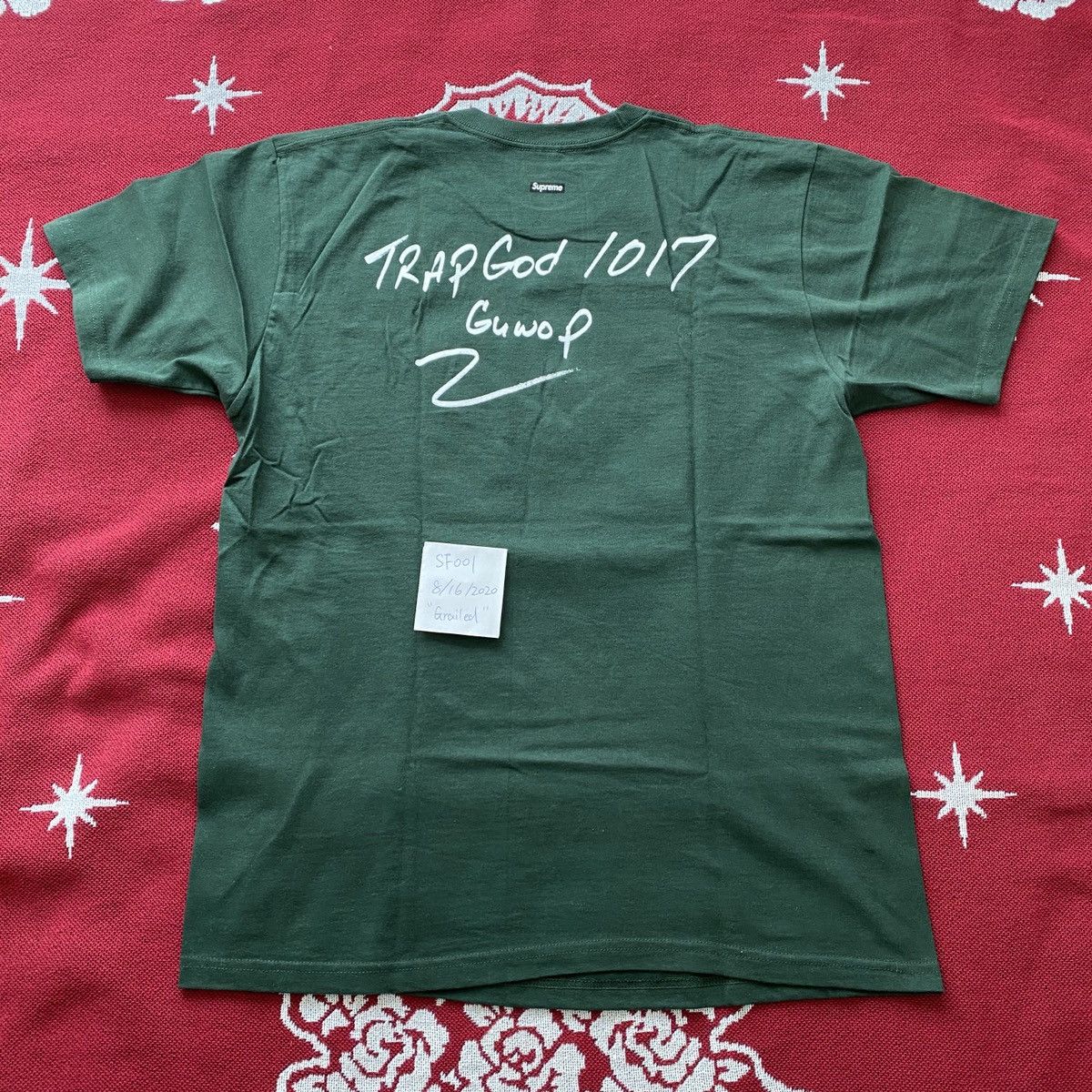 Supreme Used FW16 Supreme Gucci Mane Tee Dark Green Size L Size US L / EU 52-54 / 3 - 7 Thumbnail