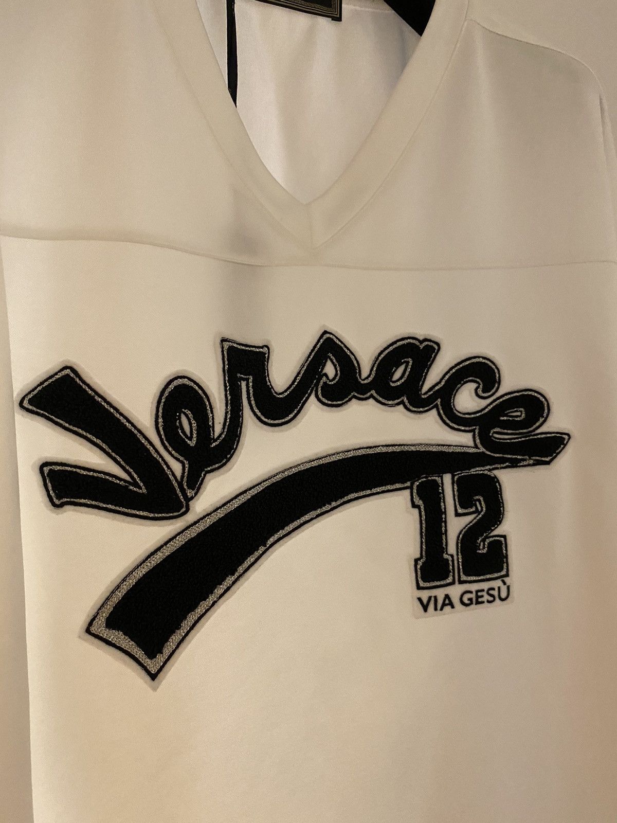 Versace Limited Edition Via Gesu Runway Jersey T-shirt $1,050 New Size US L / EU 52-54 / 3 - 16 Thumbnail
