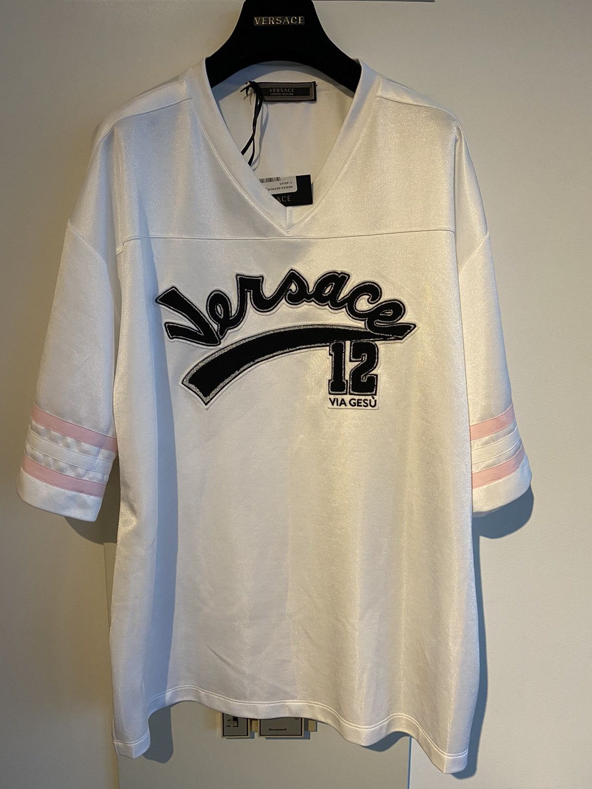 Versace Limited Edition Via Gesu Runway Jersey T-shirt $1,050 New Size US L / EU 52-54 / 3 - 4 Thumbnail