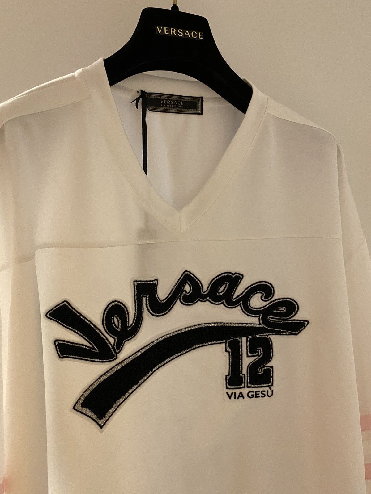 Versace Limited Edition Via Gesu Runway Jersey T-shirt $1,050 New Size US L / EU 52-54 / 3 - 15 Thumbnail