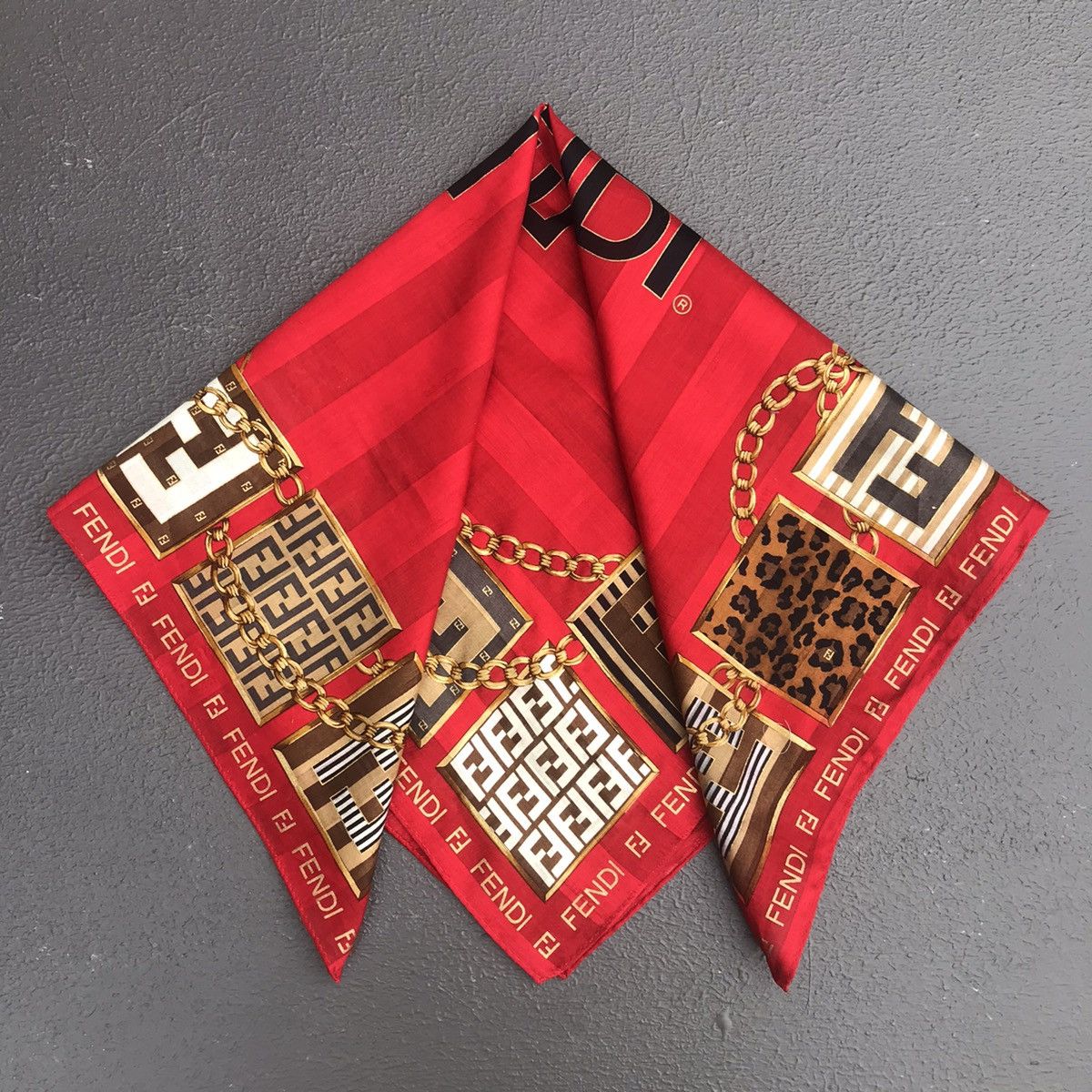 Fendi FENDI Neckerchief/Bandana/Handkerchief - LC0004 Size ONE SIZE - 2 Thumbnail