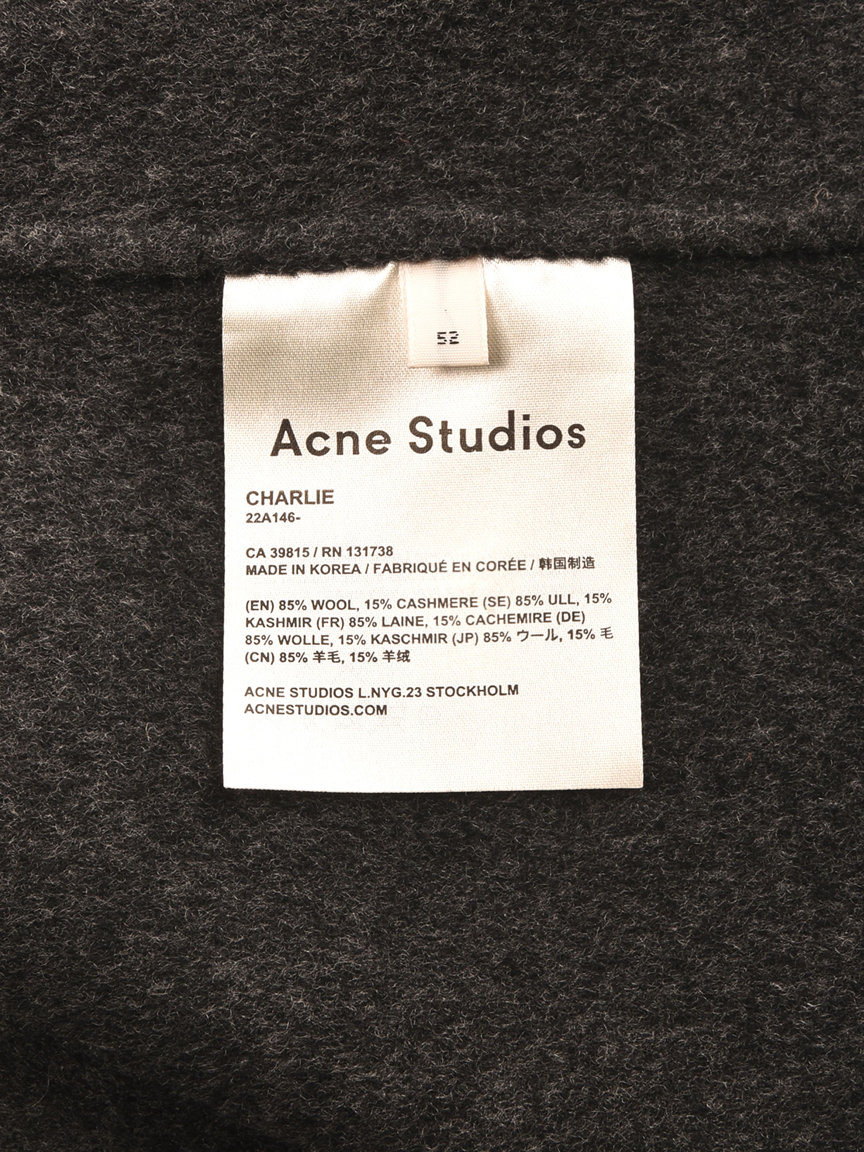 Acne Studios Charlie Coat Size US L / EU 52-54 / 3 - 4 Thumbnail