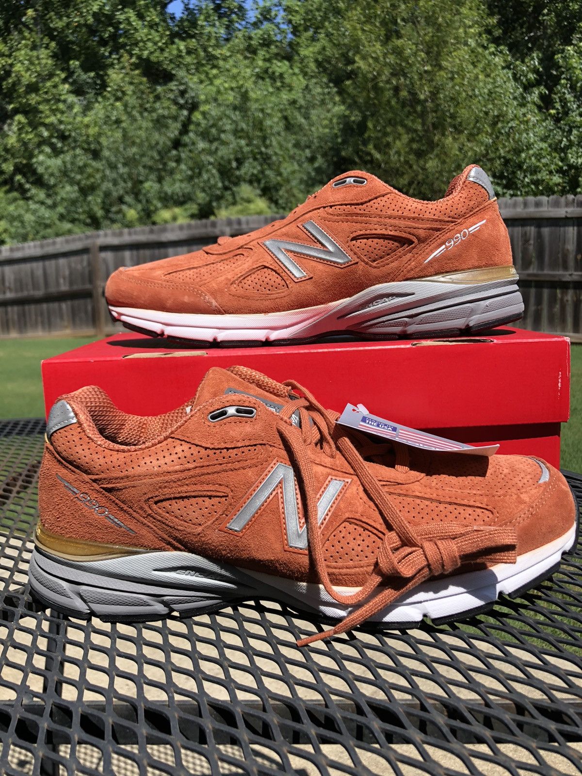 New Balance Streetwear New Balance 990v4 Low Burnt Orange Grailed