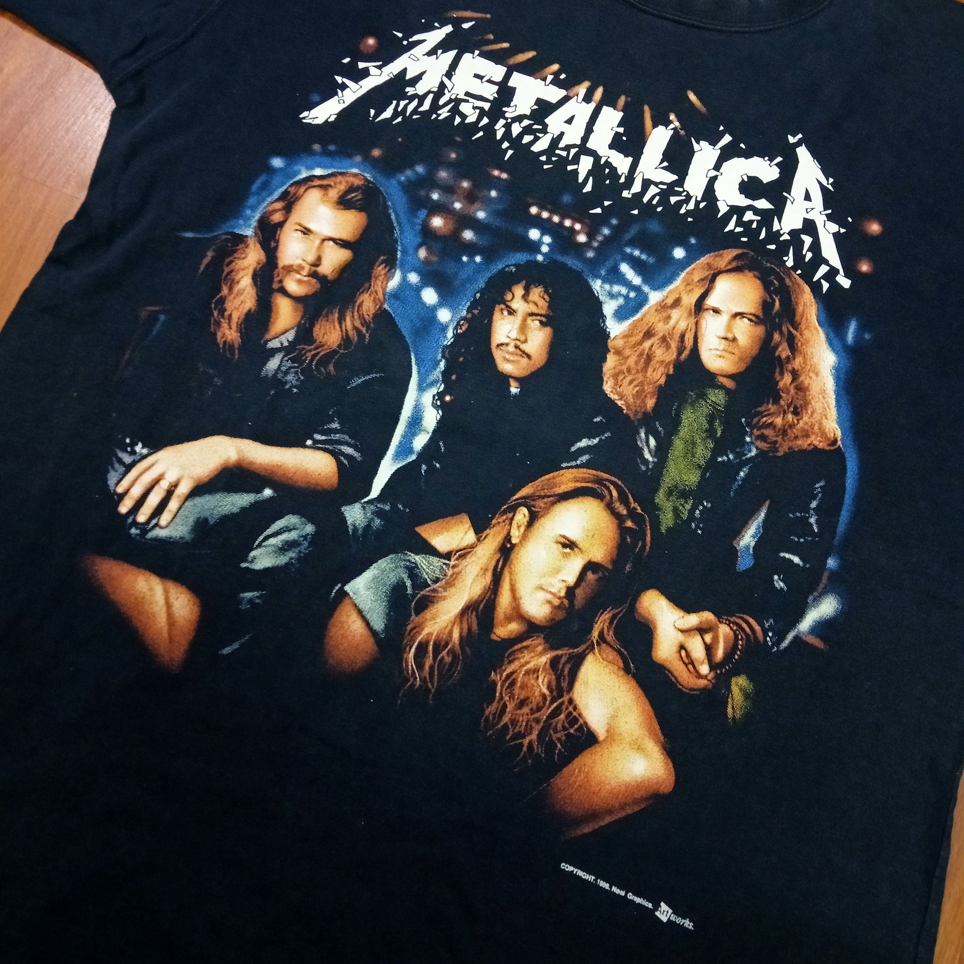 Vintage 90s Metallica Rare Bootleg T-Shirt Thrash Heavy outlet Speed Metal Distressed Merch Tee Size L