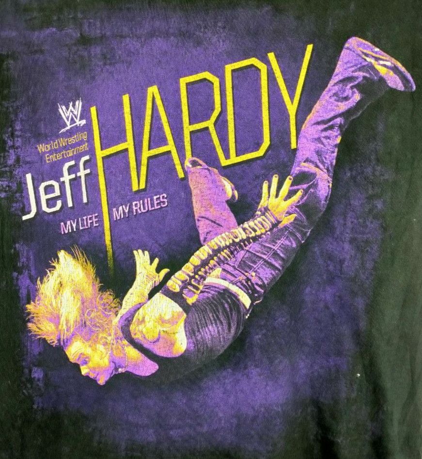 Vintage SALE!!! Vintage WWE Jeff Hardy Wrestling Tshirt Size US S / EU 44-46 / 1 - 6 Preview