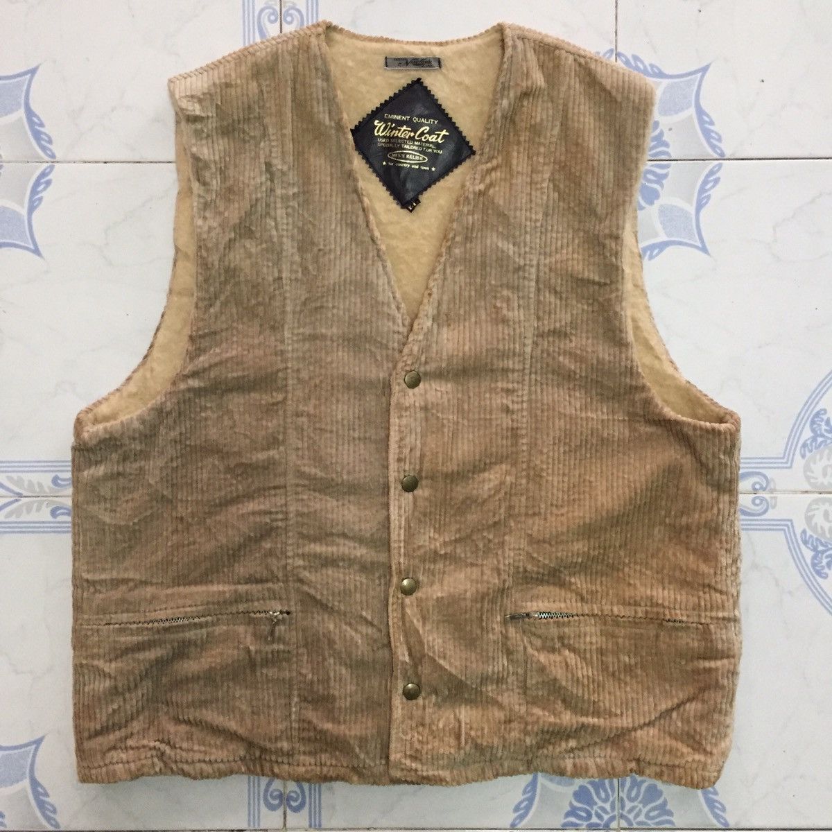 Japanese Brand Winter Coat Vest Sleeveless Jacket Size US L / EU 52-54 / 3 - 1 Thumbnail