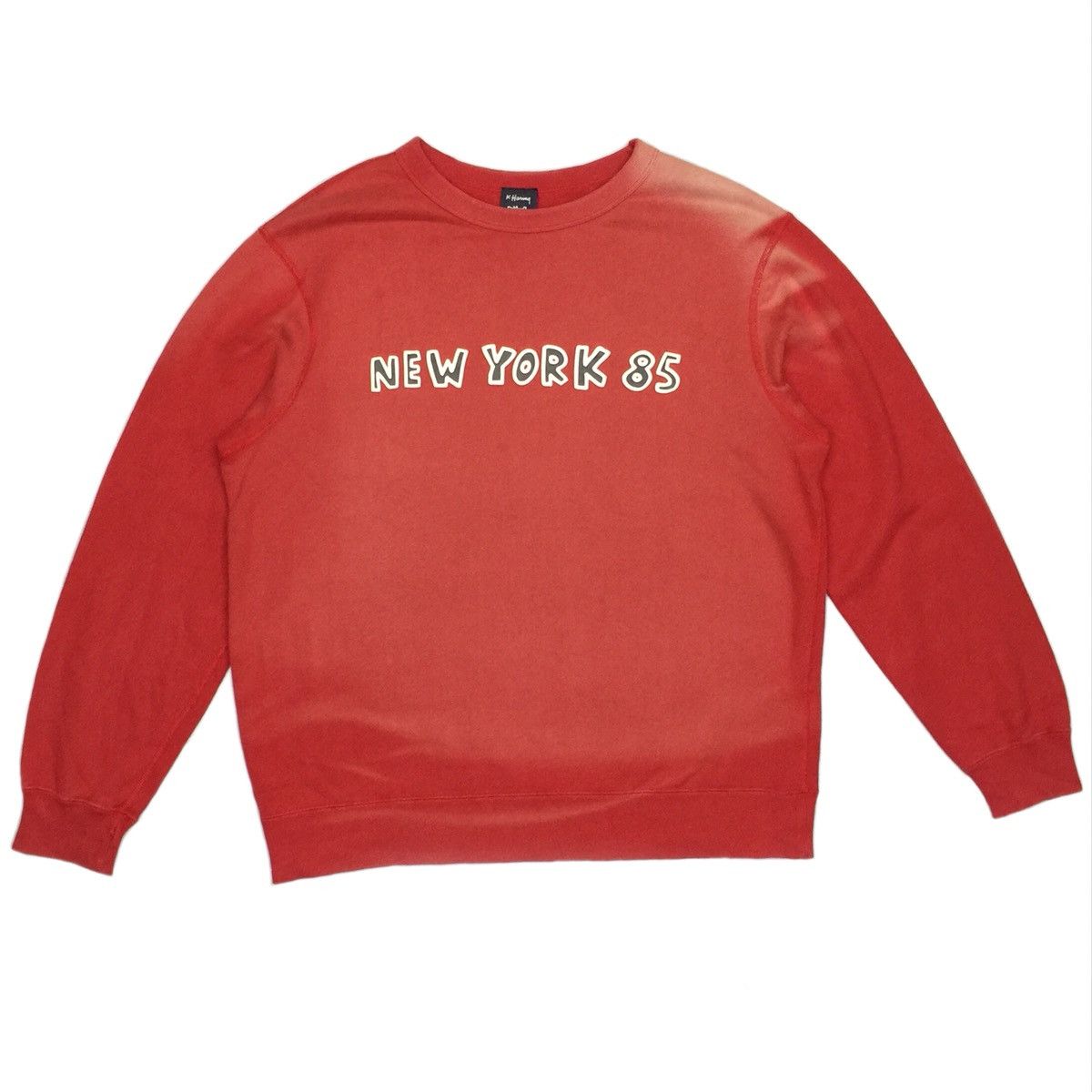 Vintage Sunbleached Keith Haring sweatshirt Grailed