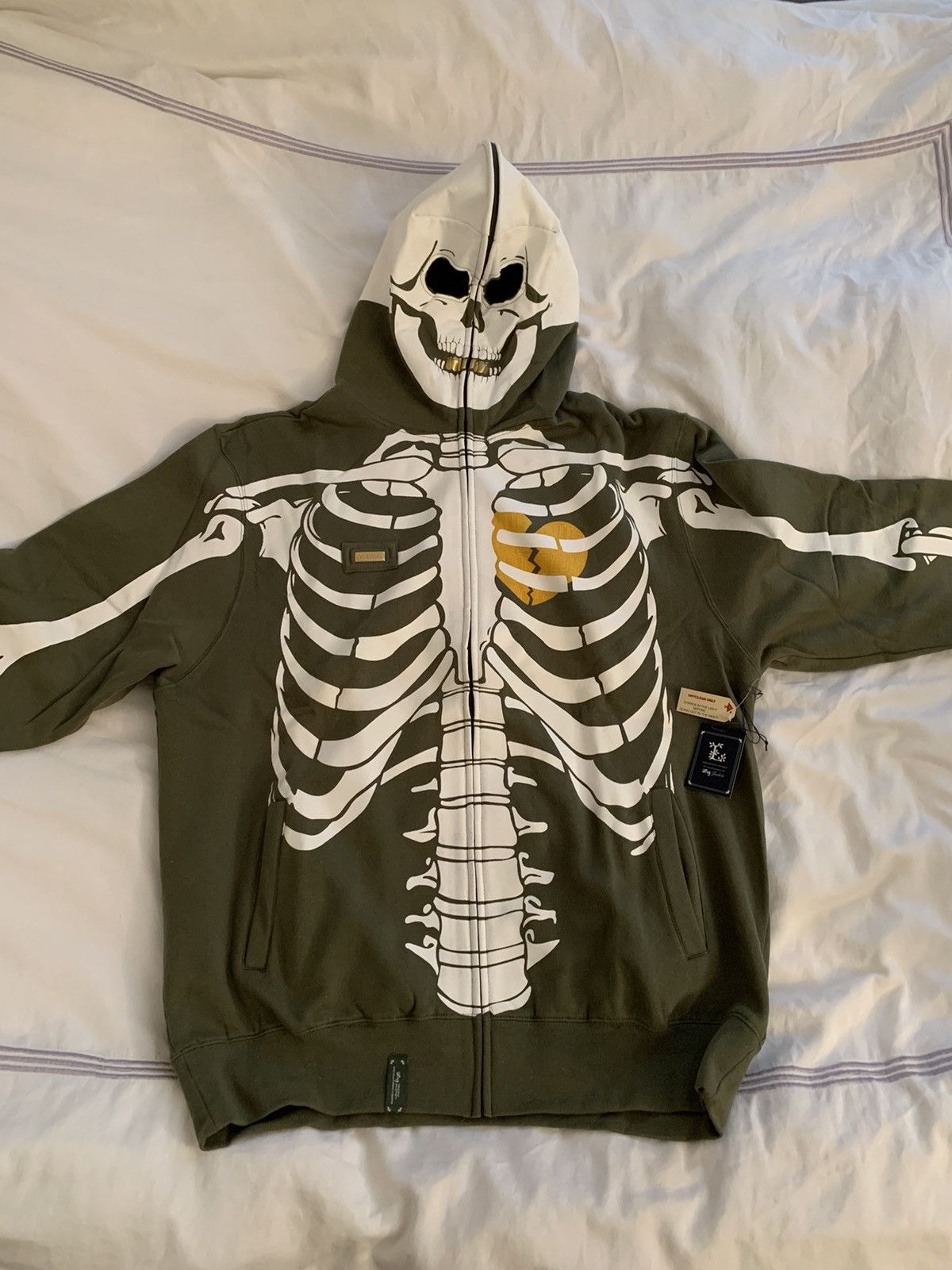 FTP Skeleton Full Zip Hoodie Black (2021) Size XXL