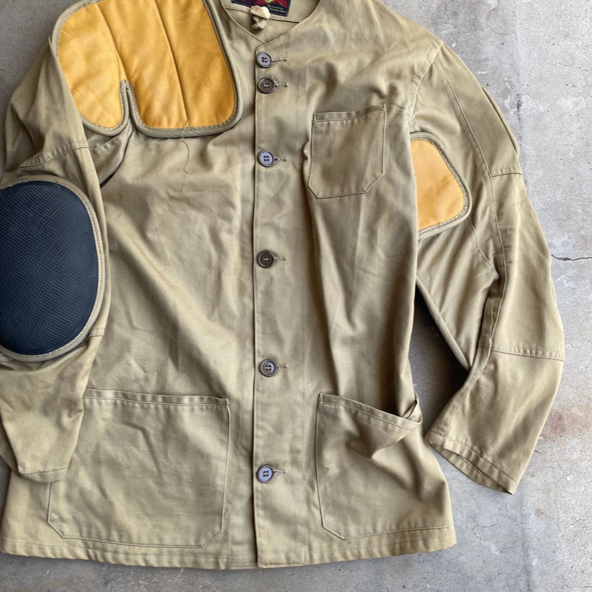 Vintage 1960s 10X hunting Jacket patches Beige Khaki Jacket M Size US M / EU 48-50 / 2 - 10 Thumbnail