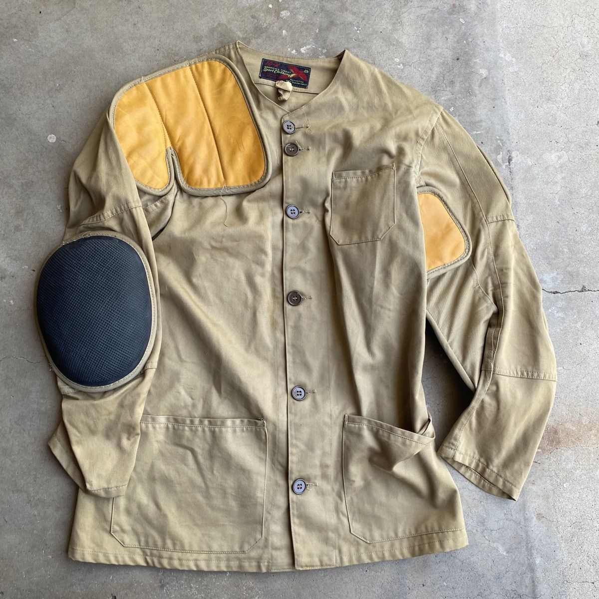 Vintage 1960s 10X hunting Jacket patches Beige Khaki Jacket M Size US M / EU 48-50 / 2 - 7 Thumbnail