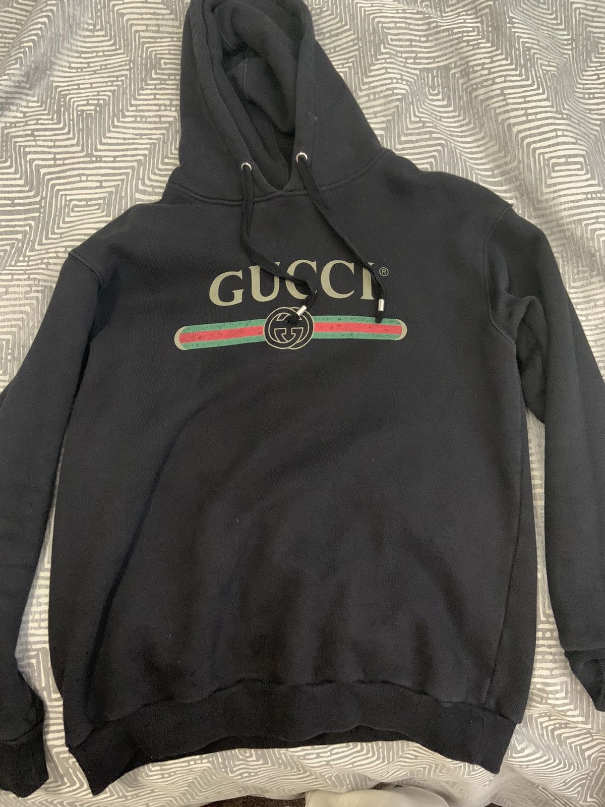 Gucci Gucci Vintage Logo Black Hoodie | Grailed