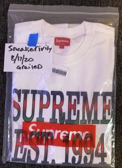 Supreme Cotton Mesh Gradient Logo Tee | Grailed