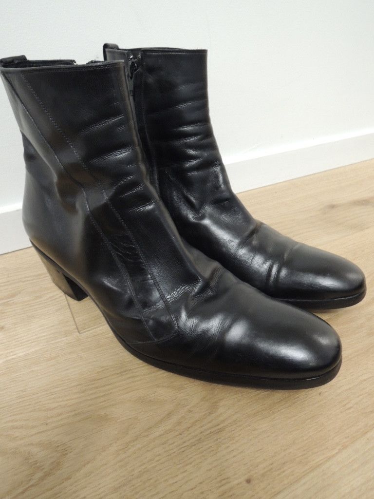 Dior HEDI SLIMANE DIOR HOMME FW 2005 5.5CM CUBAN HEEL BOOTS EU43