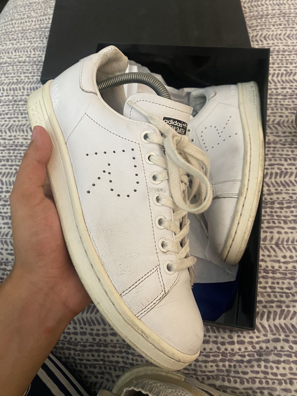 Cream raf simons stan smith on sale