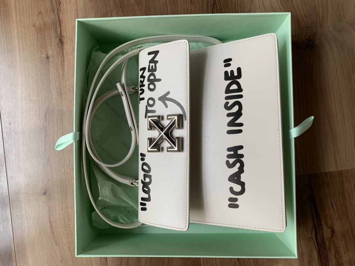 OffWhite OffWhite Jitney Leather Bag 2.8, “Cash Inside.” Grailed