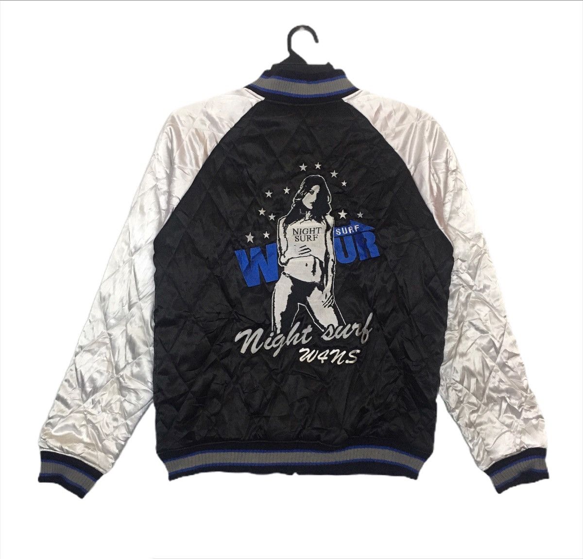 W Four Mid Night Surf Sexy Girl Riversible Jacket L. Size