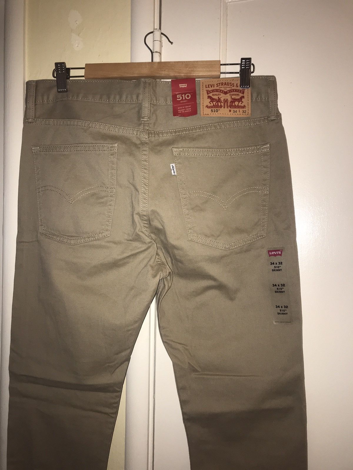 Levi's *RARE* Levi’s 510 Tan, Black Rivet Pants - Size 34 x 32 Size US 34 / EU 50 - 2 Thumbnail