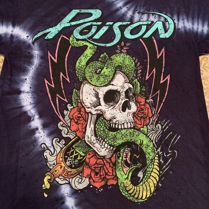 Vintage Deadstock Poison Skull Snake Rum Tie Dye Tee | Grailed