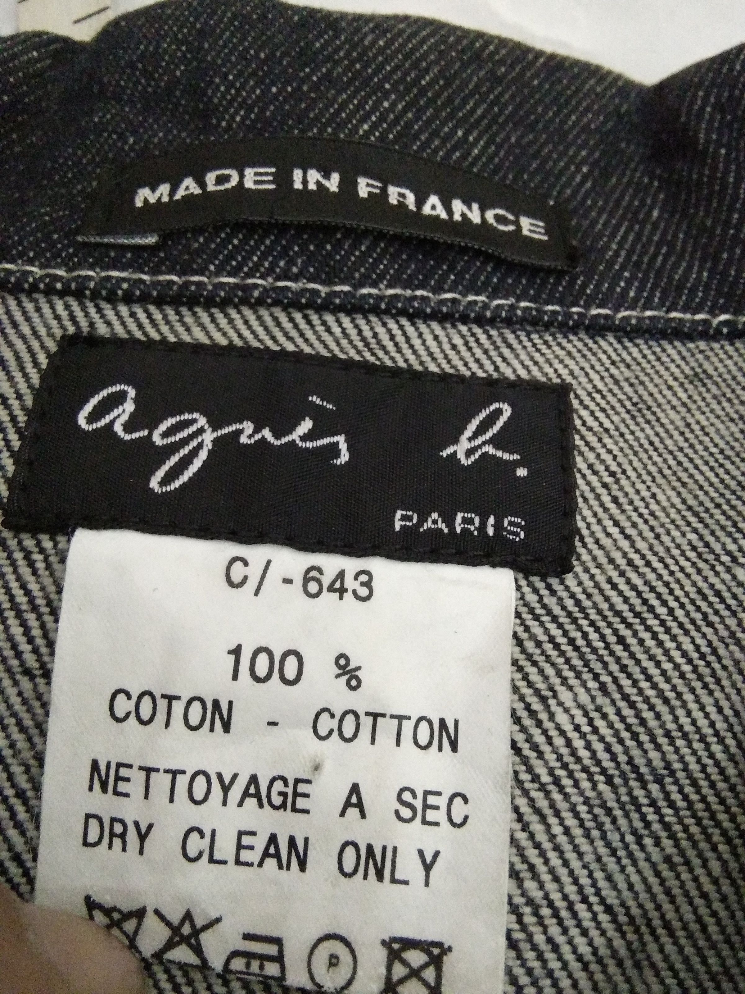 agnes b. AGNES B. DENIM JACKET 4 POCKET MINT CONDITION (A613) Size US S / EU 44-46 / 1 - 5 Thumbnail
