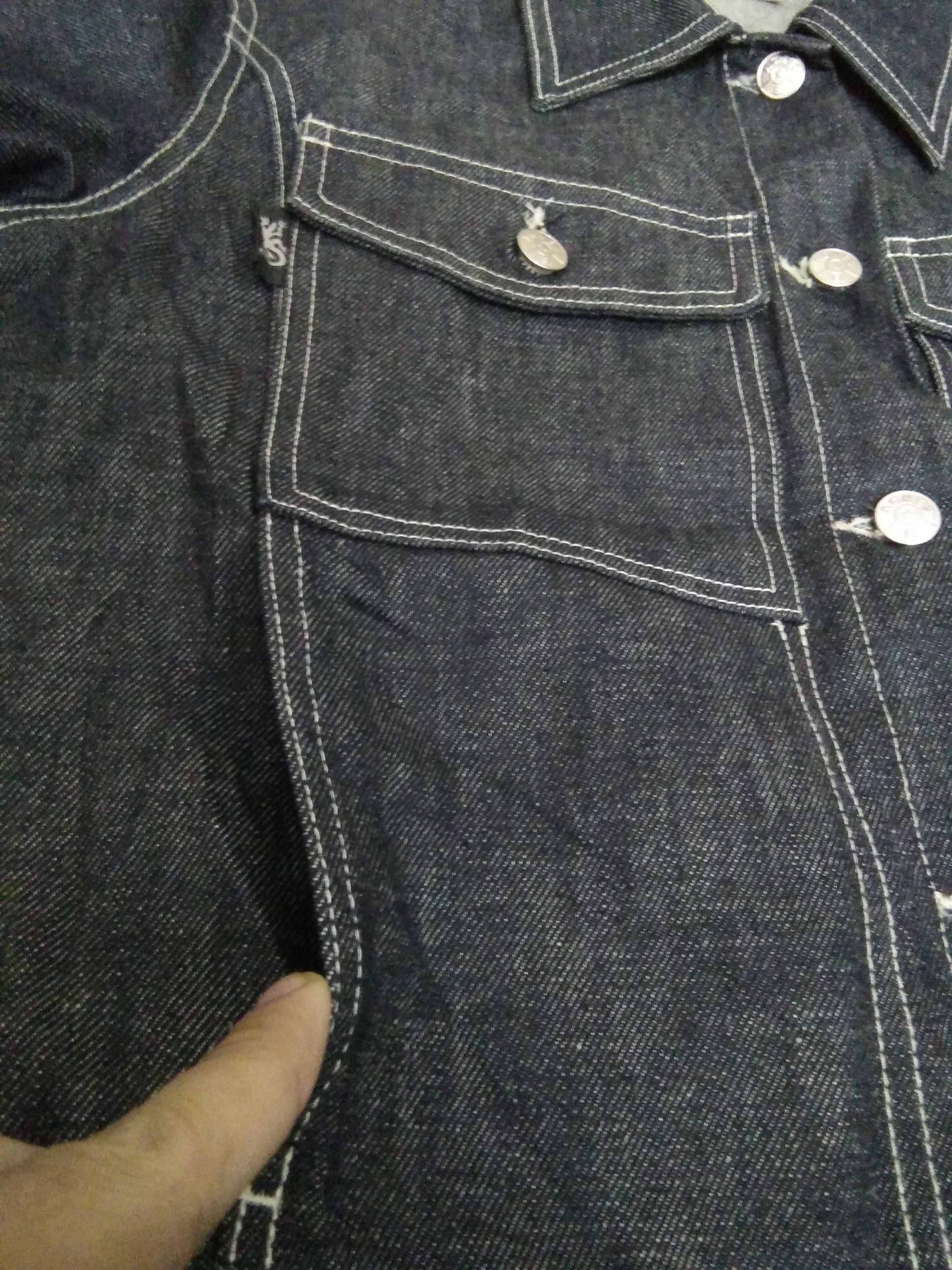 agnes b. AGNES B. DENIM JACKET 4 POCKET MINT CONDITION (A613) Size US S / EU 44-46 / 1 - 7 Thumbnail