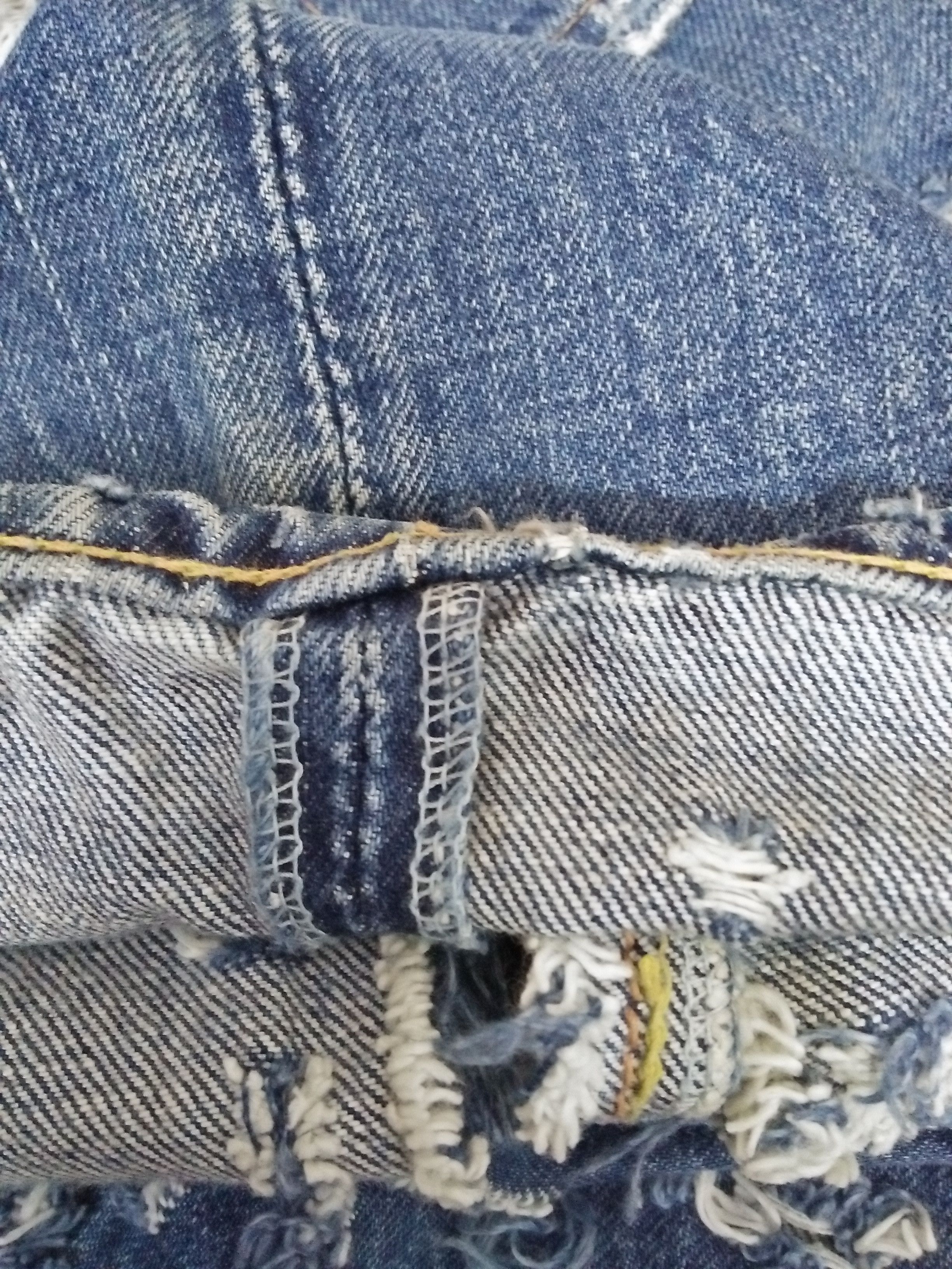 Japanese Brand RNA TRANSFORM & NEW JAPAN HEAVY DISTRESSED DESTROYED (A861) Size US 32 / EU 48 - 15 Thumbnail