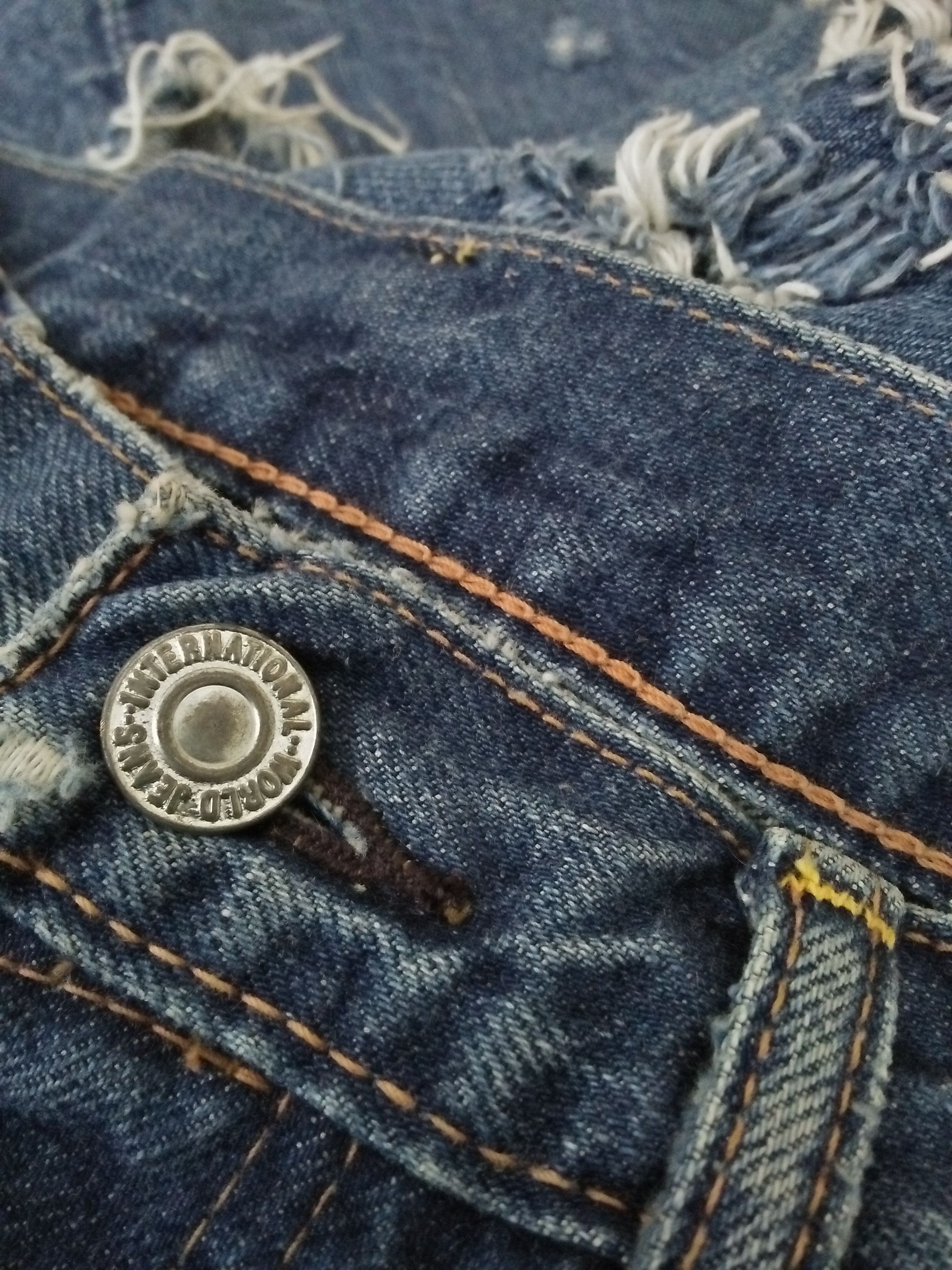 Japanese Brand RNA TRANSFORM & NEW JAPAN HEAVY DISTRESSED DESTROYED (A861) Size US 32 / EU 48 - 9 Thumbnail