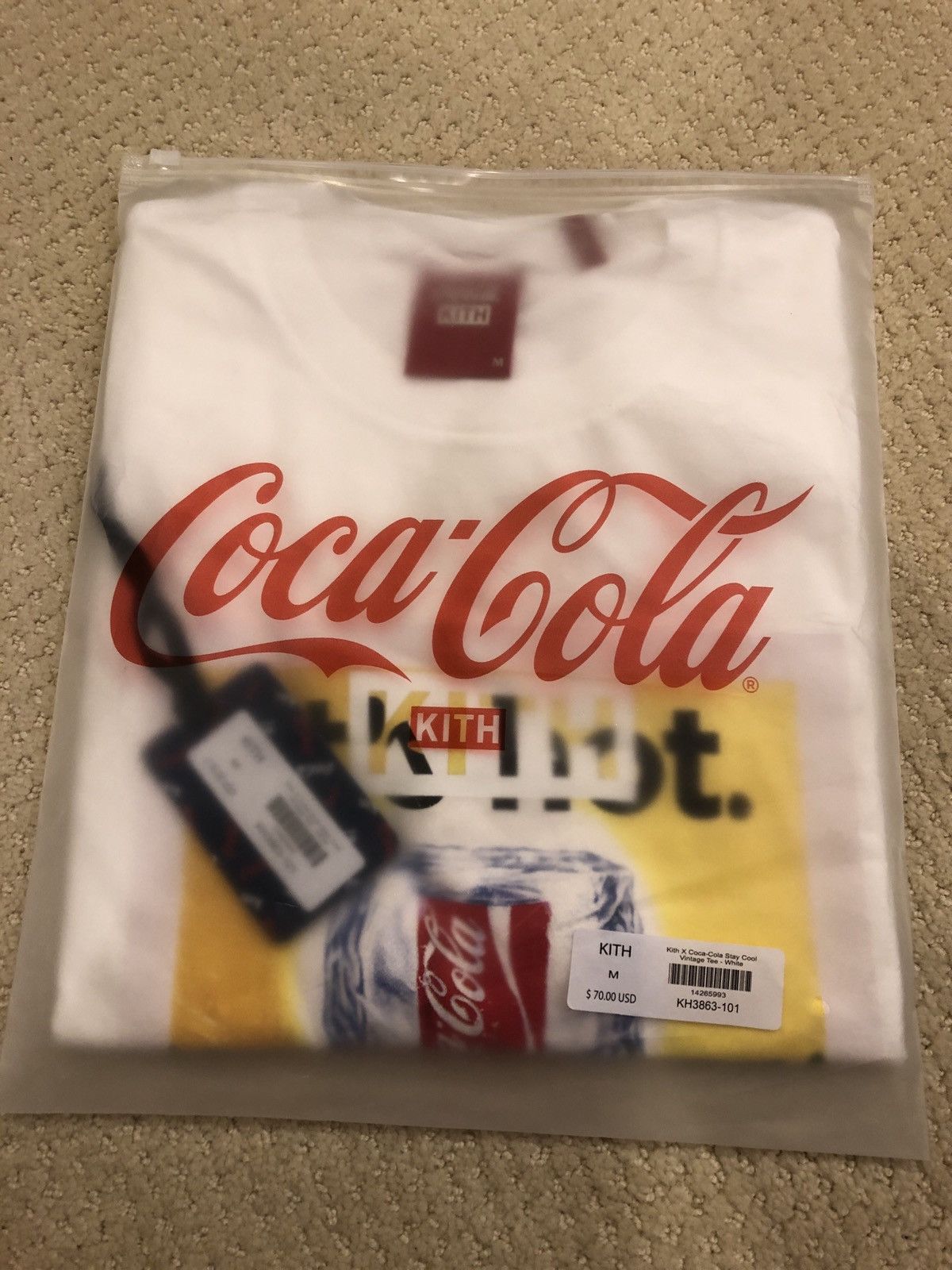 Coca Cola × Kith Kith x Coca-Cola Stay Cool Vintage Tee White 