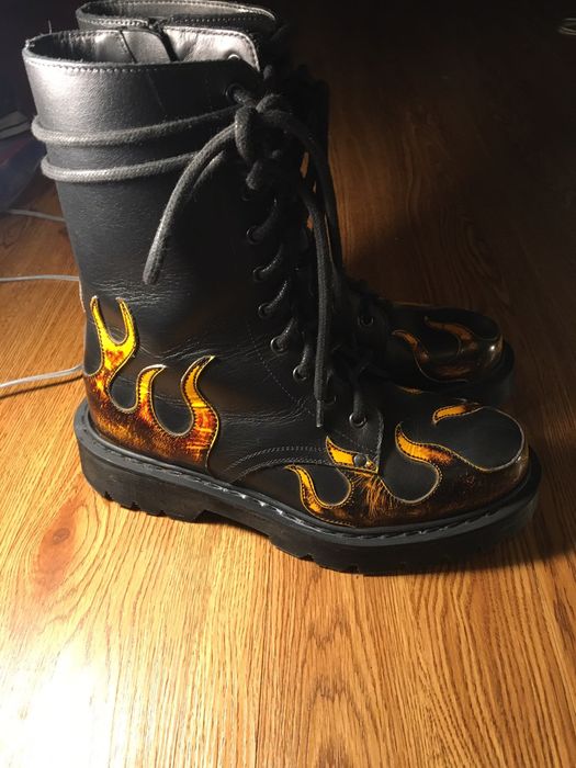 Vetements VETEMENTS Black Fire Army Boots Grailed