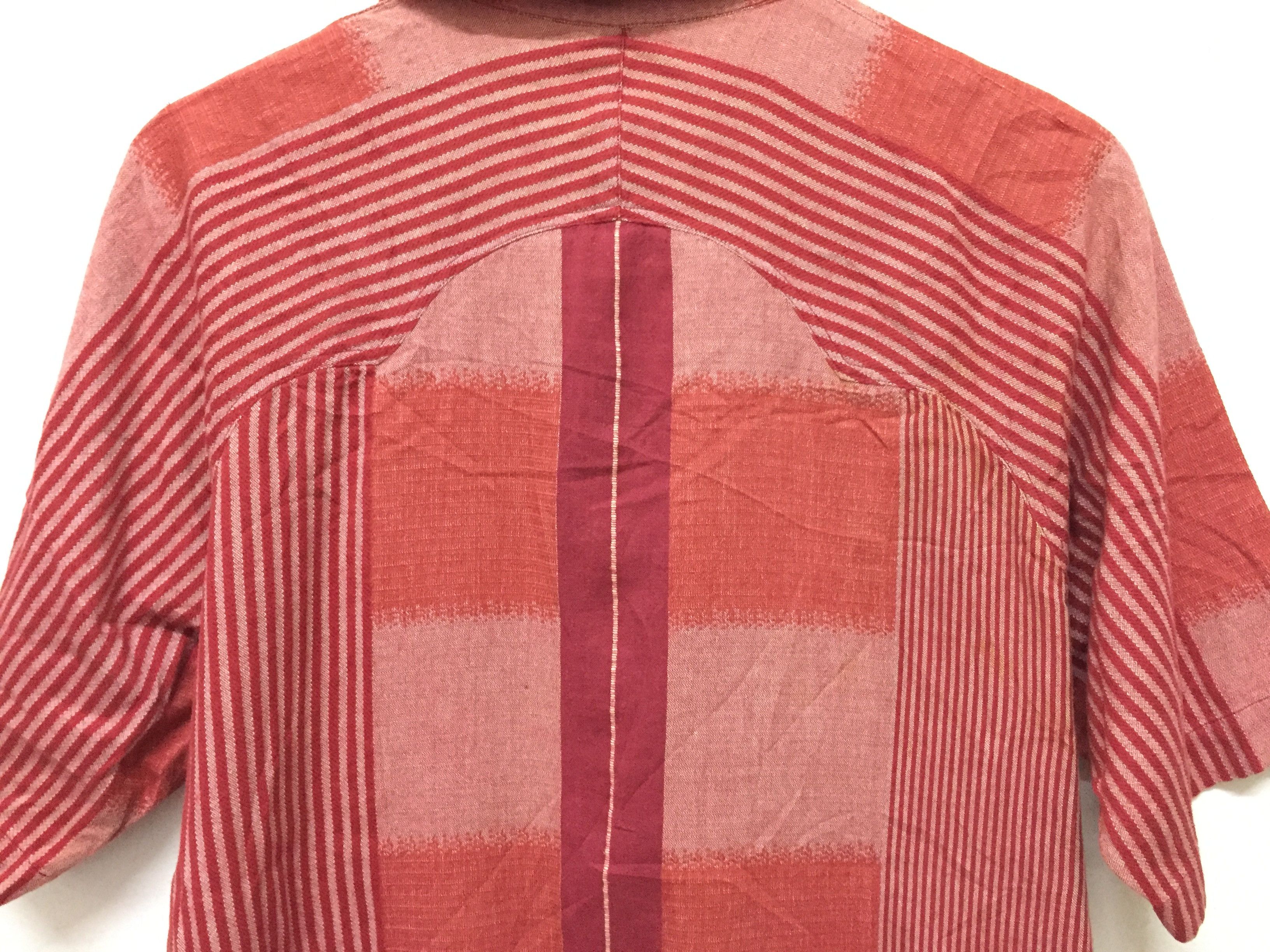 Japanese Brand × Paul Smith Red Ear × Toyo Enterprises 1990s Red Ear half Snap button check Size US M / EU 48-50 / 2 - 8 Thumbnail