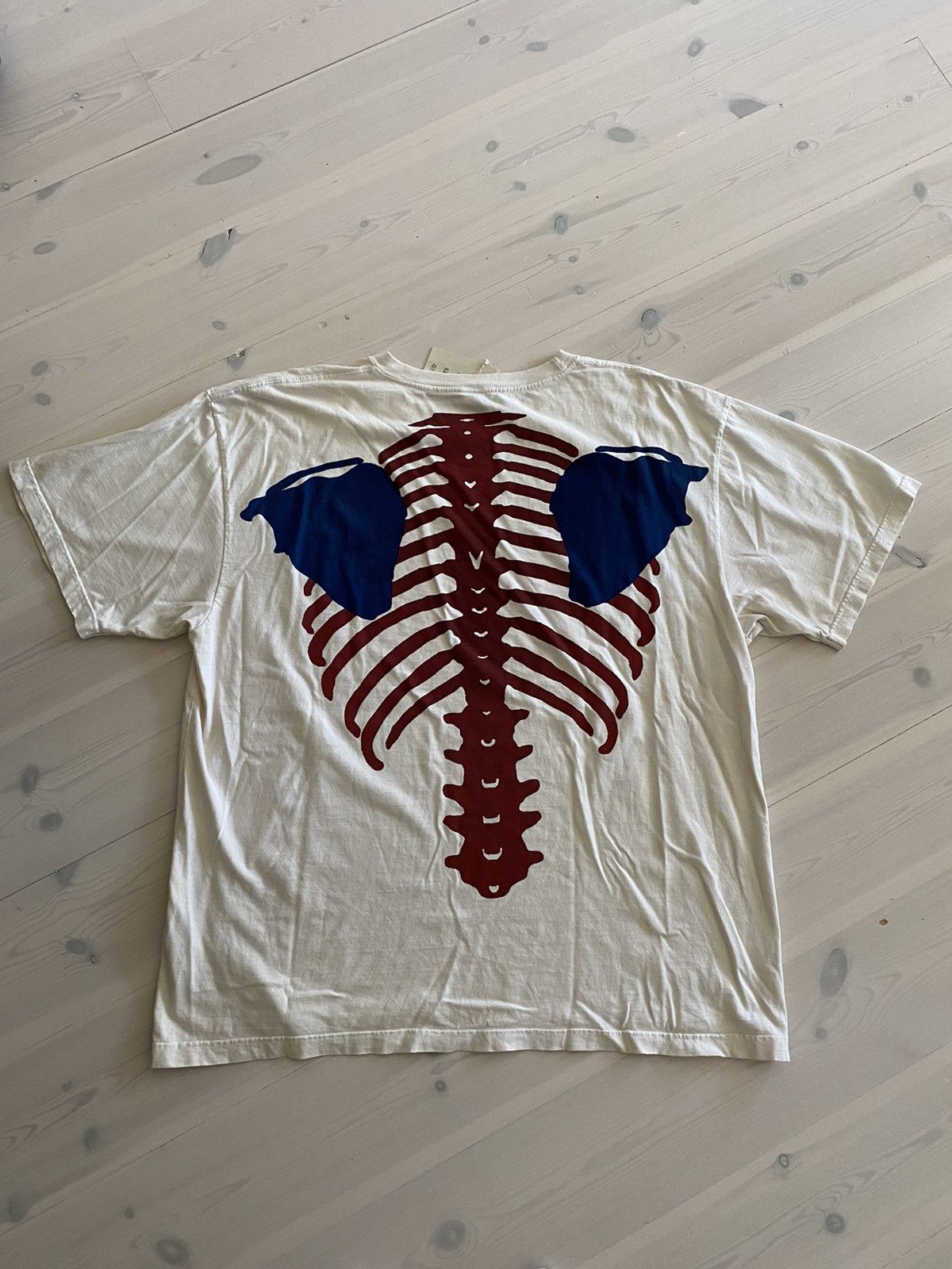 新品kapital kountry bone Tshirt キャピタルtシャツ Kapital Kountry Kapital 2-Tone Big Bone Skeleton T-Shirt