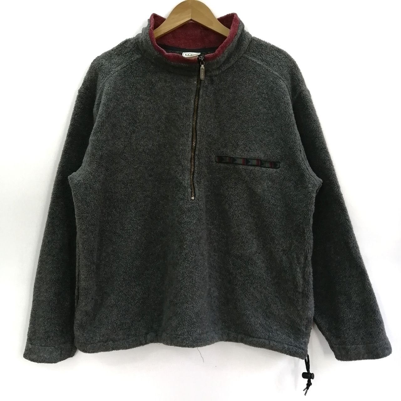 Designer 🔥L.L. Bean Zip Up Dark Grey Winter Fleece Jacket Size US XL / EU 56 / 4 - 1 Thumbnail