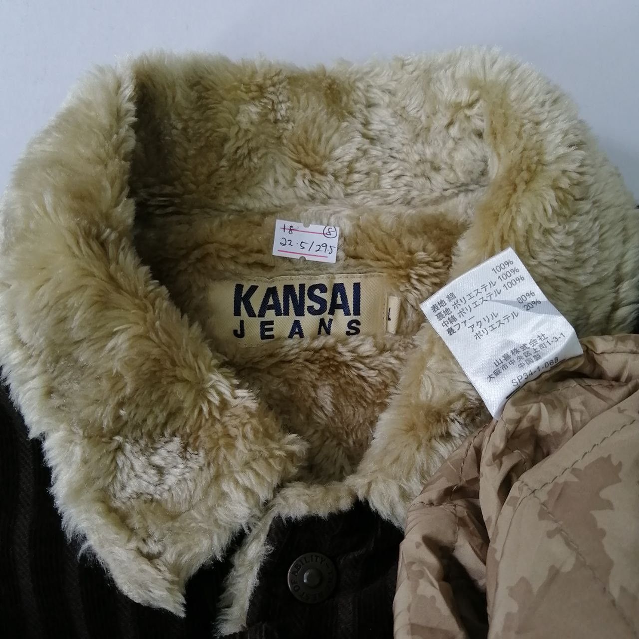 Japanese Brand × Kansai Yamamoto × Vintage 🔥 Kansai Jeans Japanese Brand Sherpa Jacket Leather Button Size US M / EU 48-50 / 2 - 9 Thumbnail