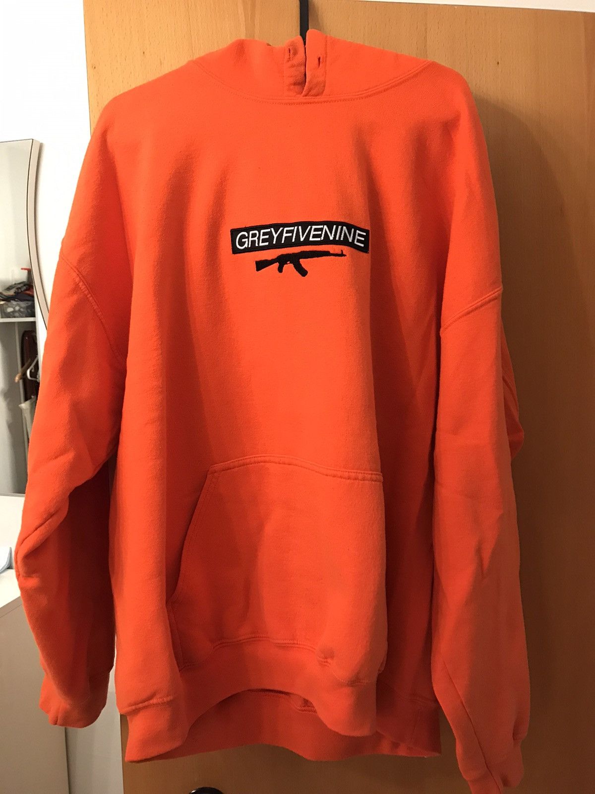 Greyfivenine Aphrodite AK Box Hoodie Orange Black