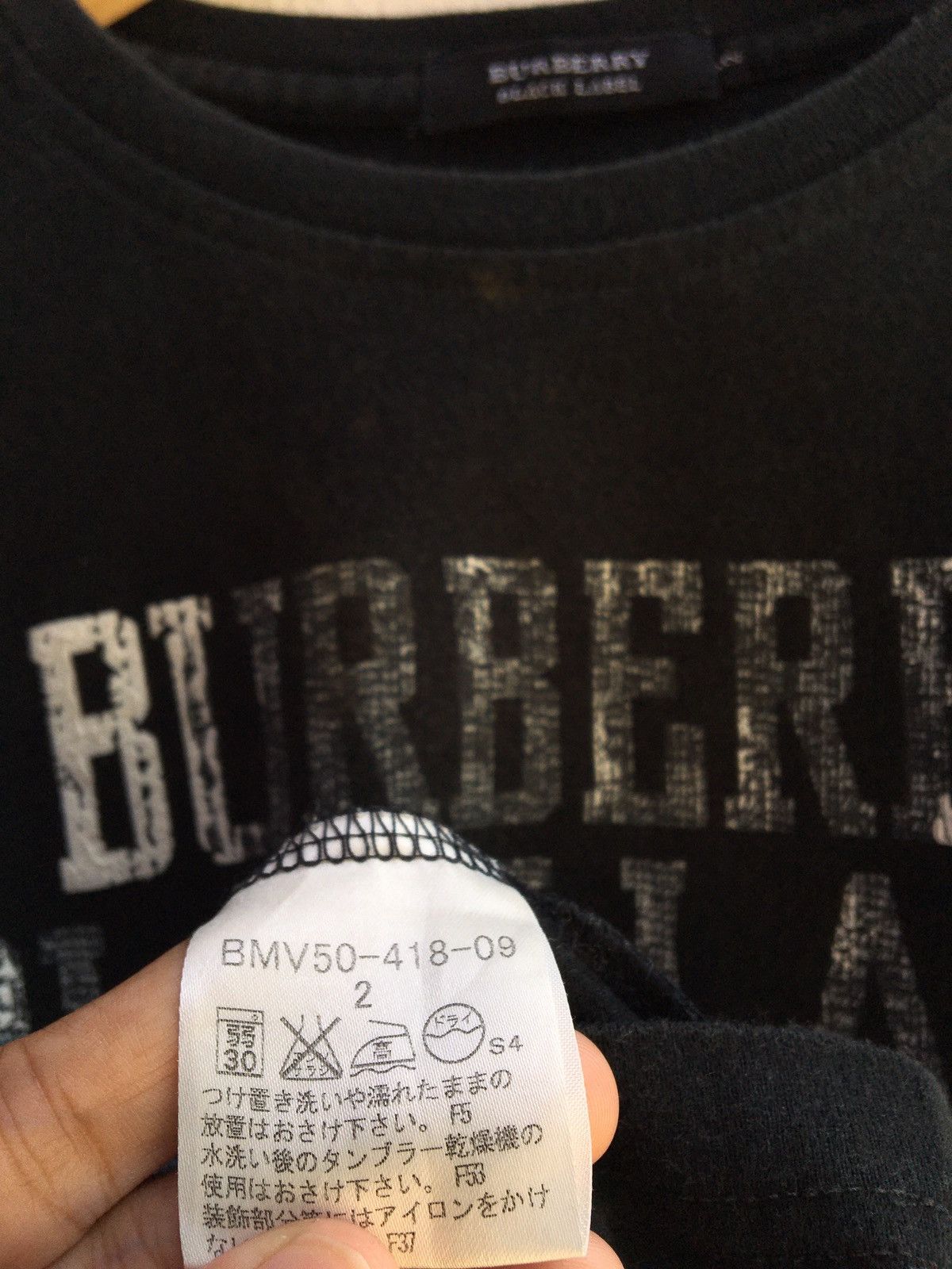 Burberry Vintage BURBERRY spell out design Burberry black label Size US S / EU 44-46 / 1 - 13 Thumbnail