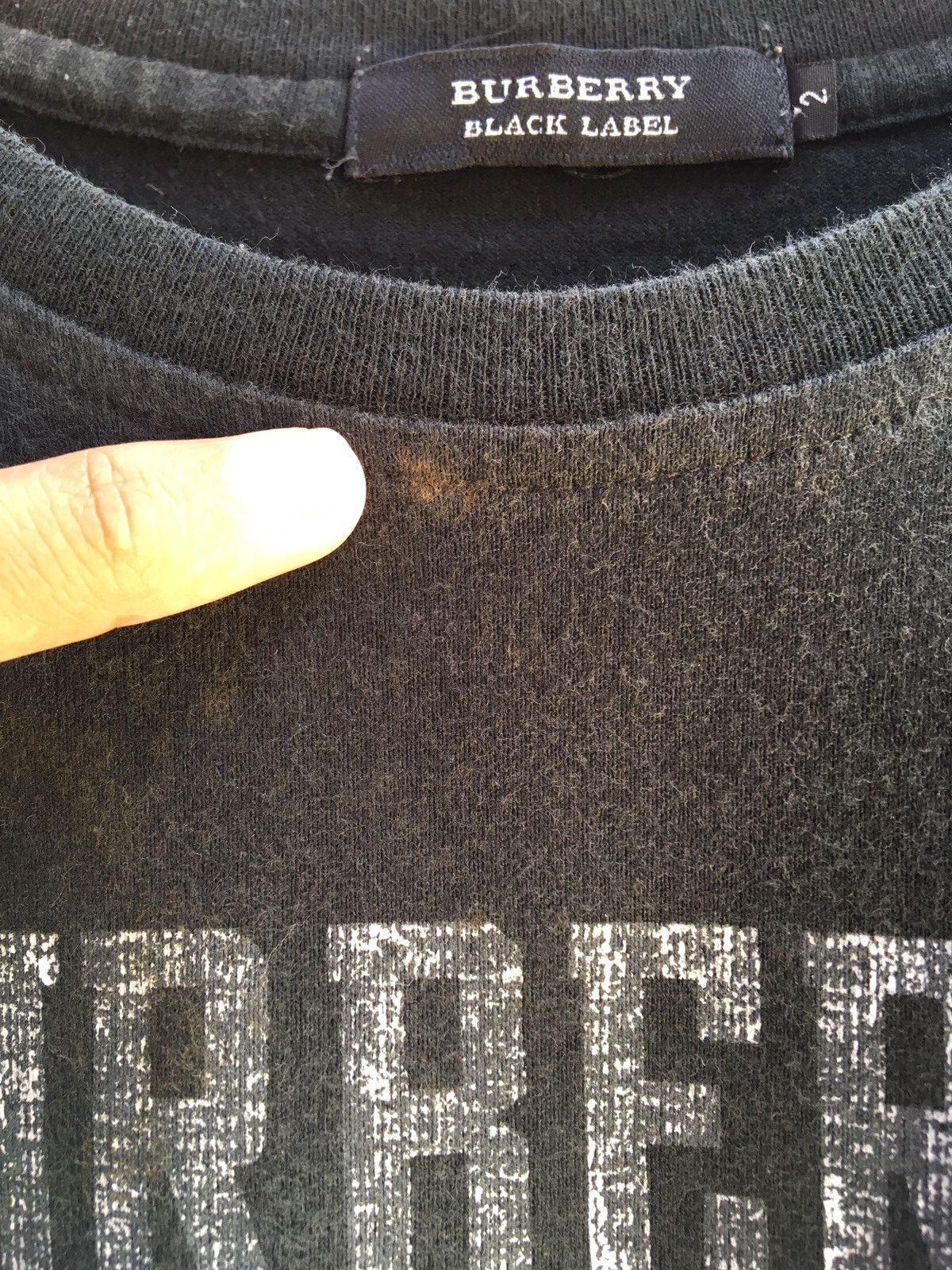 Burberry Vintage BURBERRY spell out design Burberry black label Size US S / EU 44-46 / 1 - 15 Thumbnail