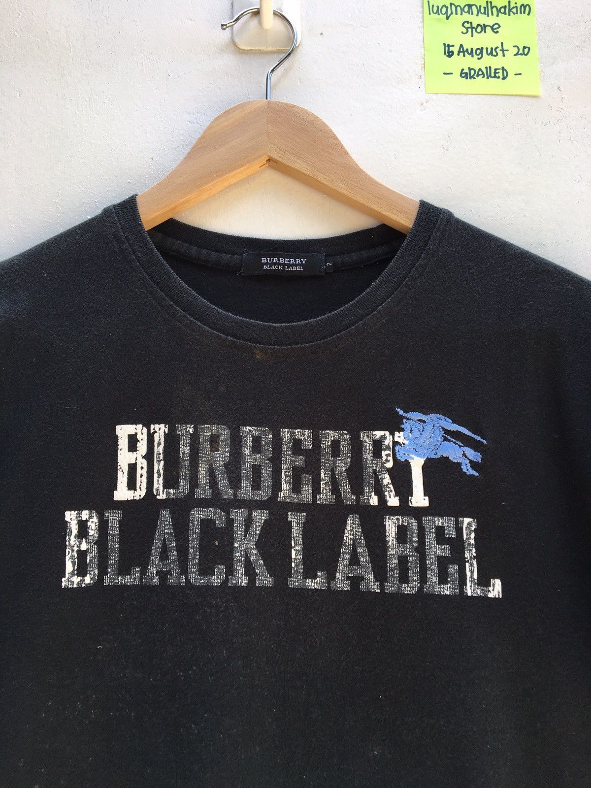 Burberry Vintage BURBERRY spell out design Burberry black label Size US S / EU 44-46 / 1 - 1 Thumbnail