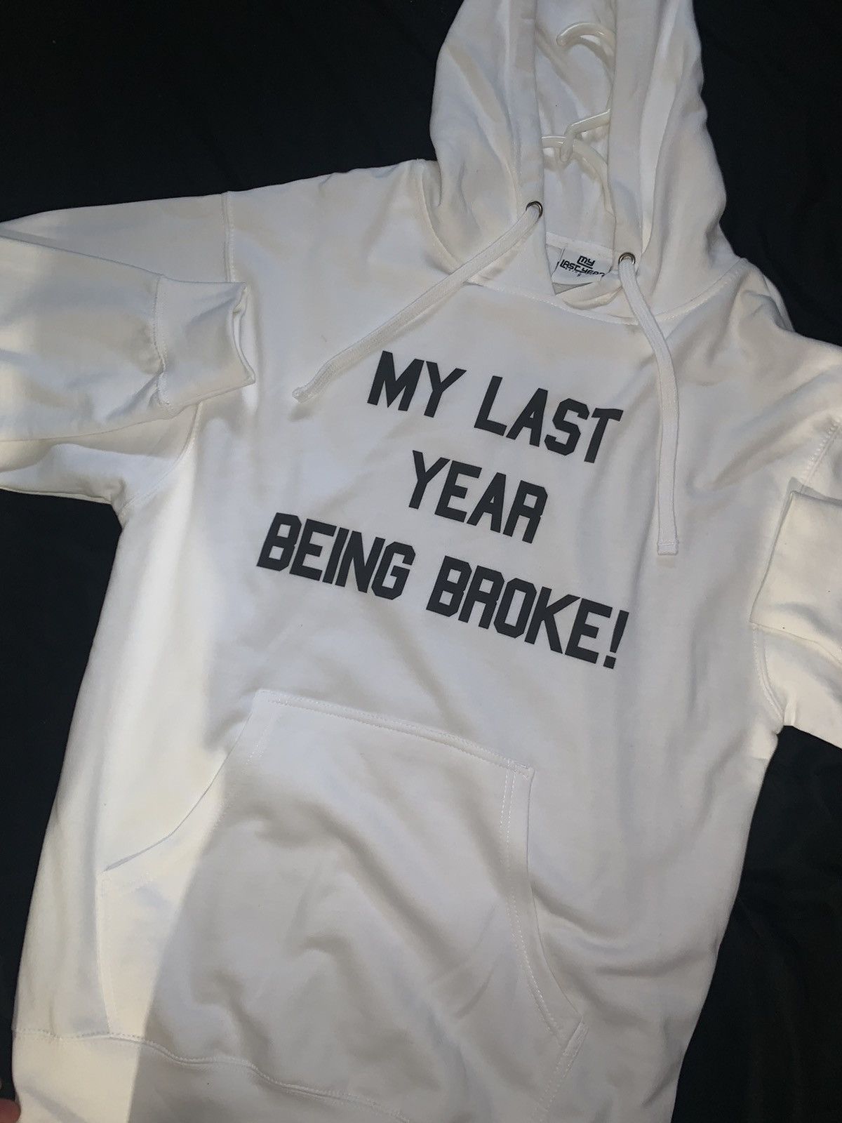 【LYBB】OG MY LAST YEAR BEING BROKE! HOODIE MY LAST YEAR BROKE Heavy Weight Hoodie Cream