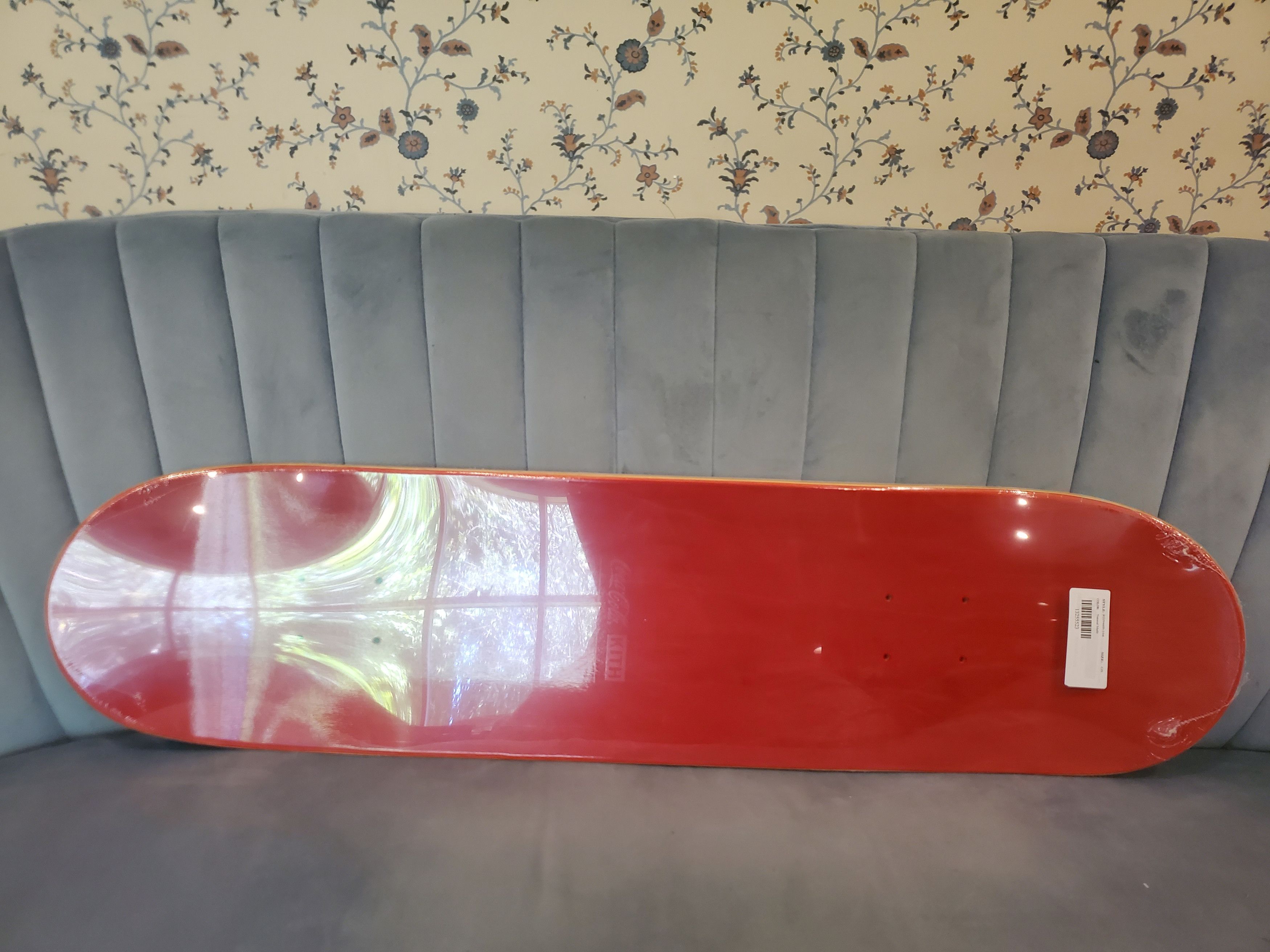 Kith X Coca Cola Pendleton Logo Skateboard Deck White Sand