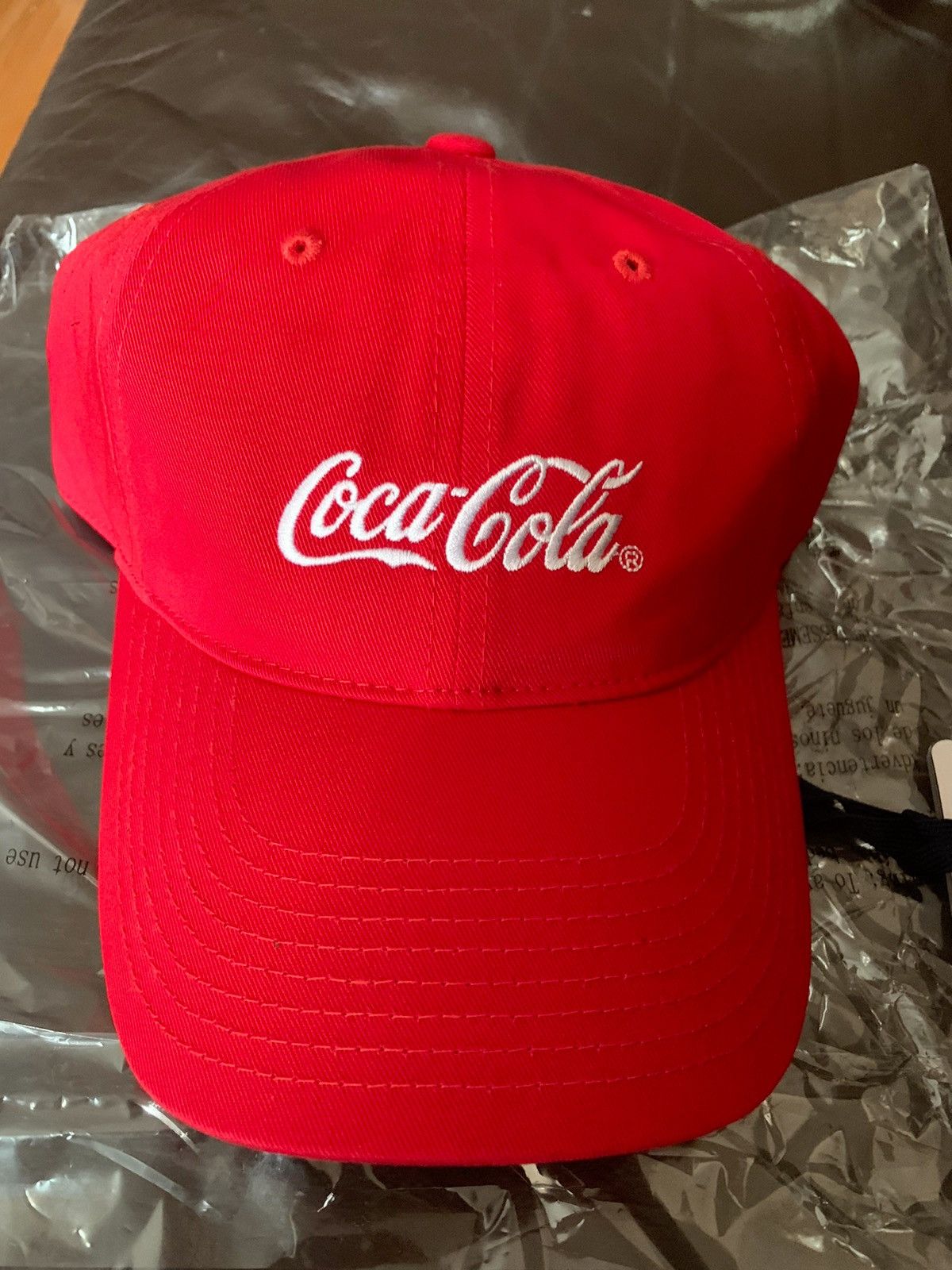 Kith x Coca-Cola authentic Coke Logo Cap Dark Green Dad Hat Kith logo Adjustable Size