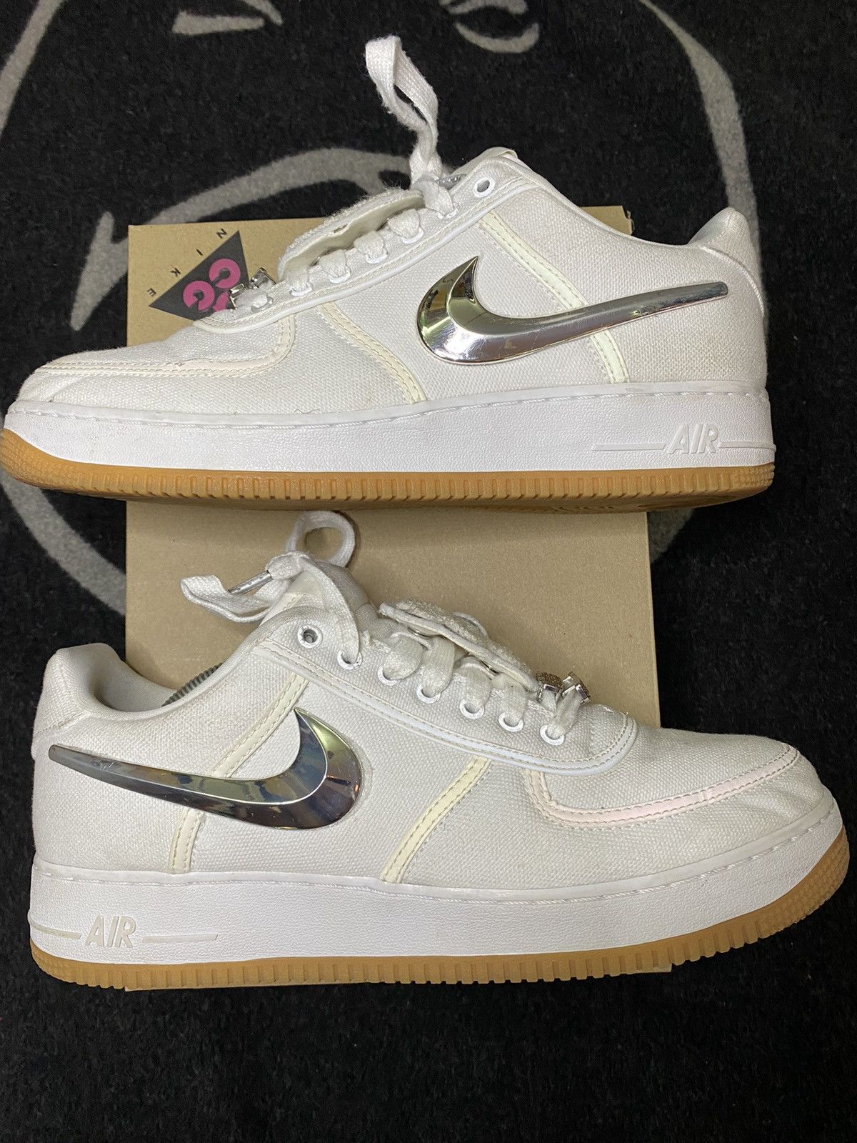 Nike Travis Scott Air Force 1 Size US 10.5 / EU 43-44 - 9 Thumbnail